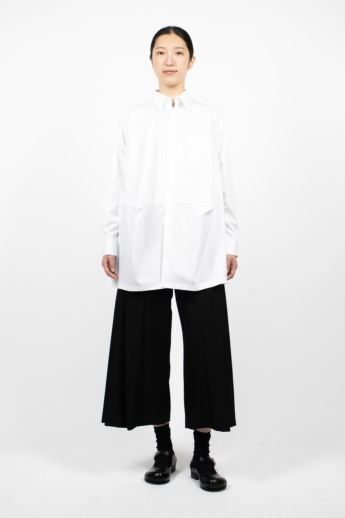 Balloon Long Shirt White
