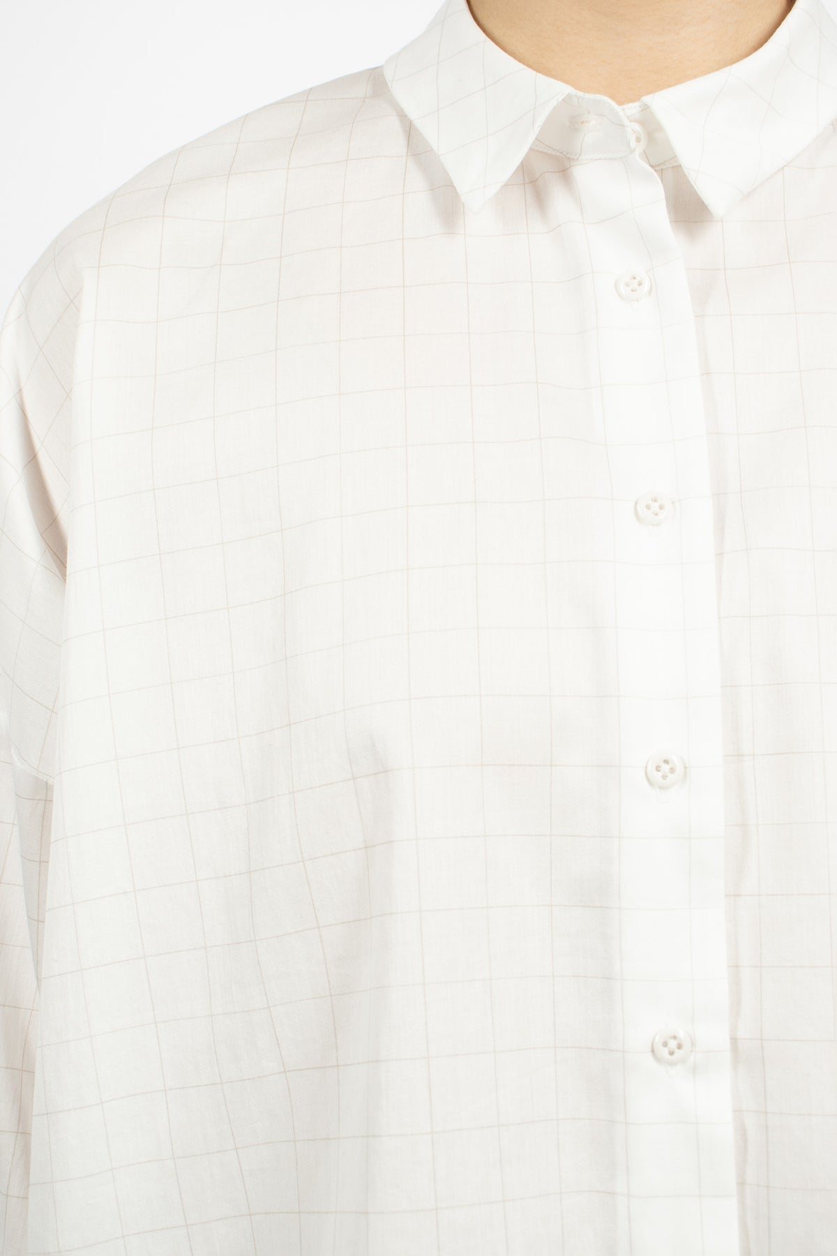 Brigitte Shirt Grid White/Grey