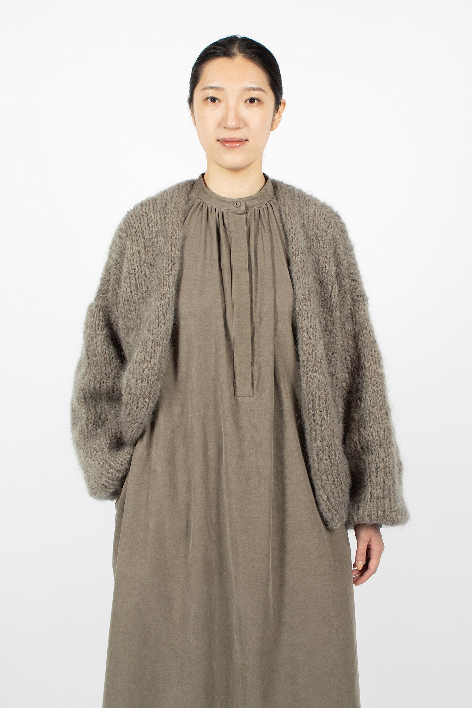 Short Cardigan Khaki