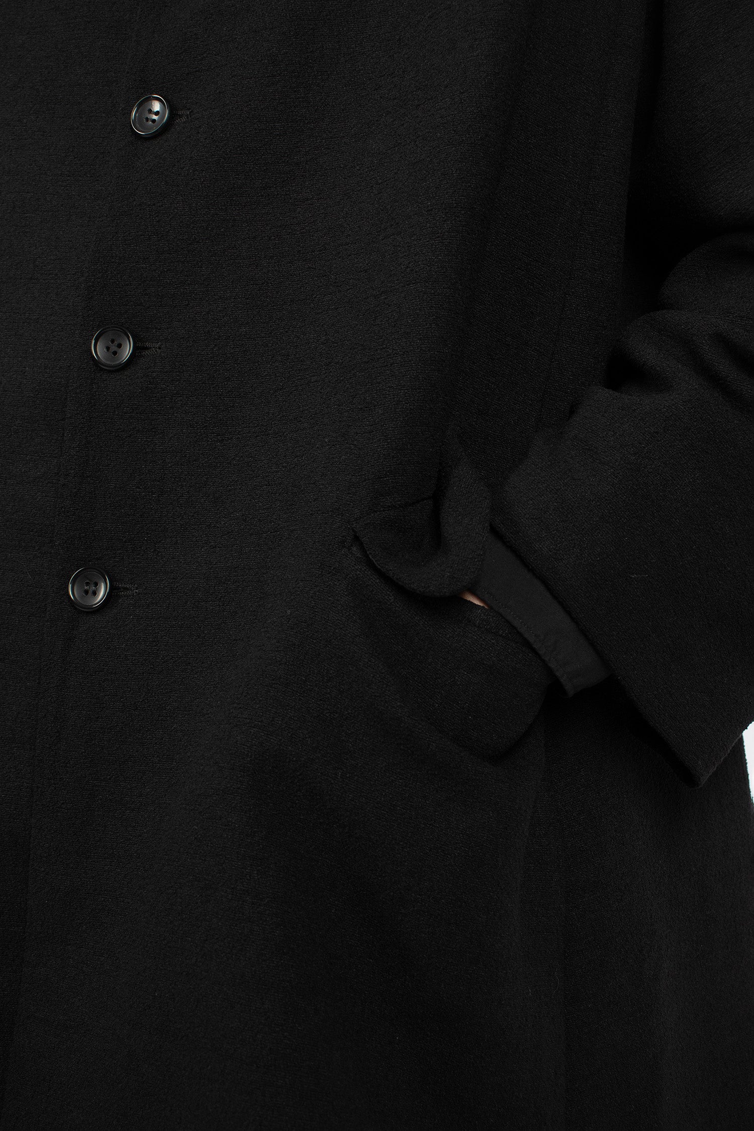 Stack Collar Lightweight Jacket Black