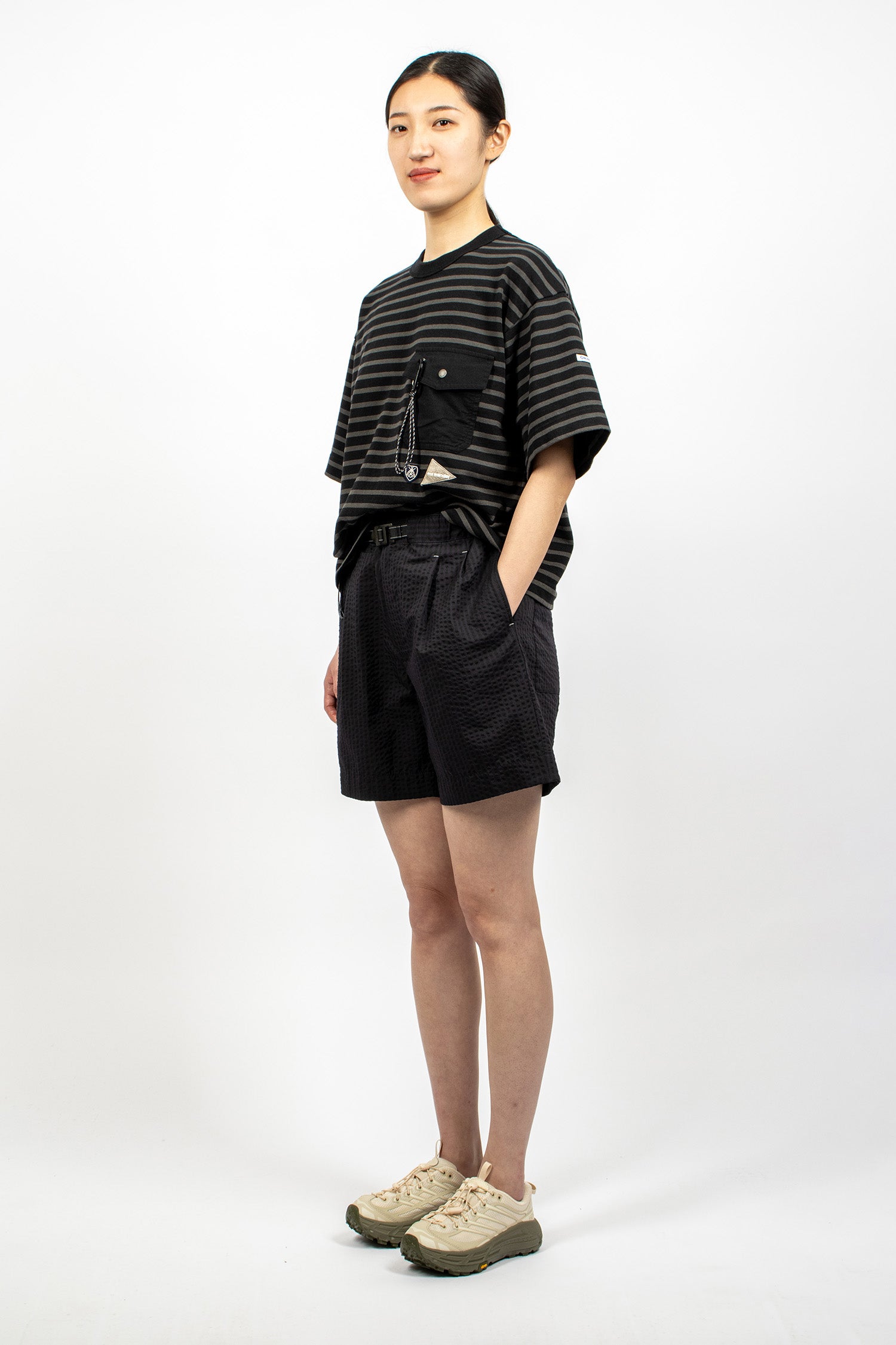 Dry Soft Seersucker Short Pants Navy