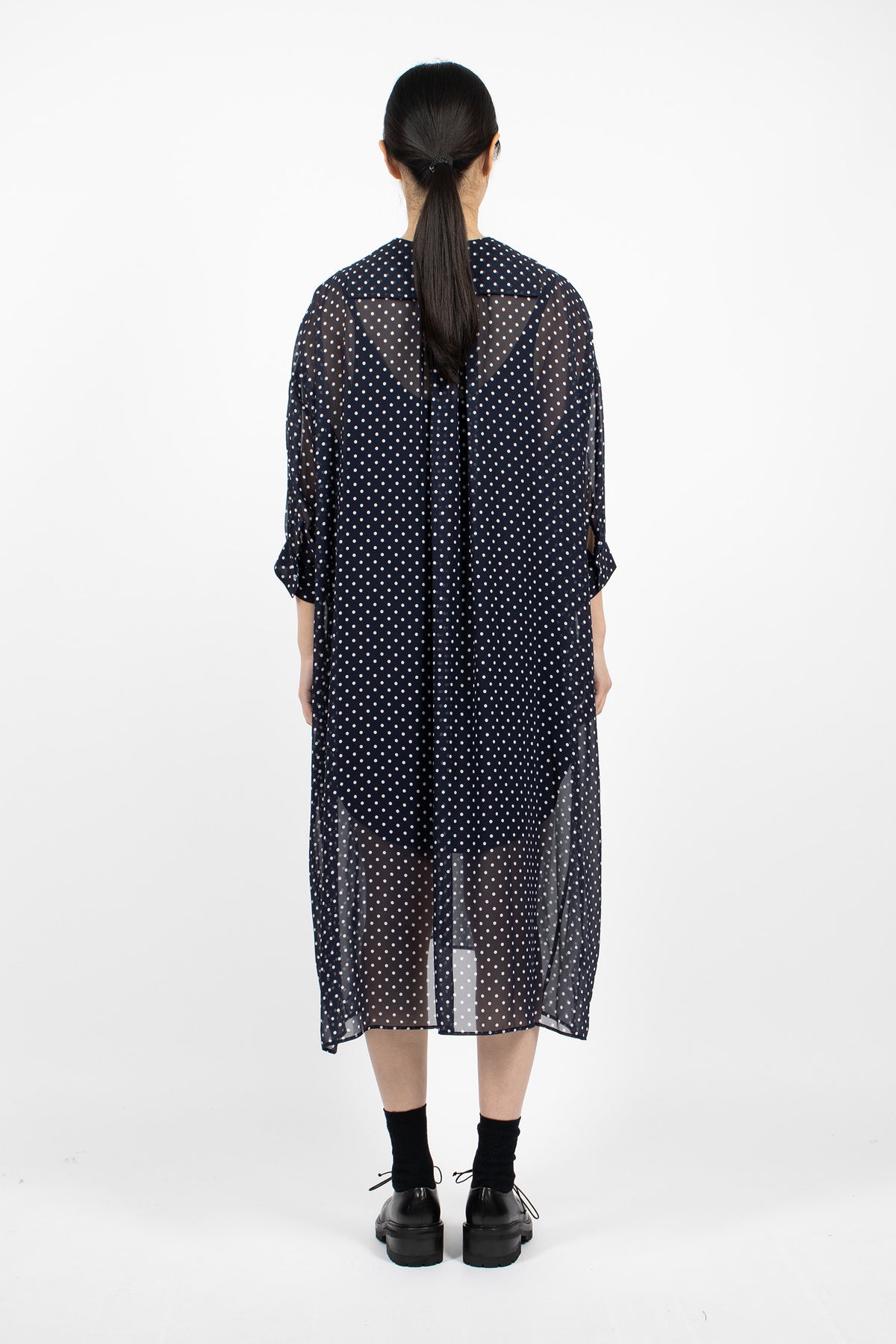 Petit Sailor Collar Dress Navy