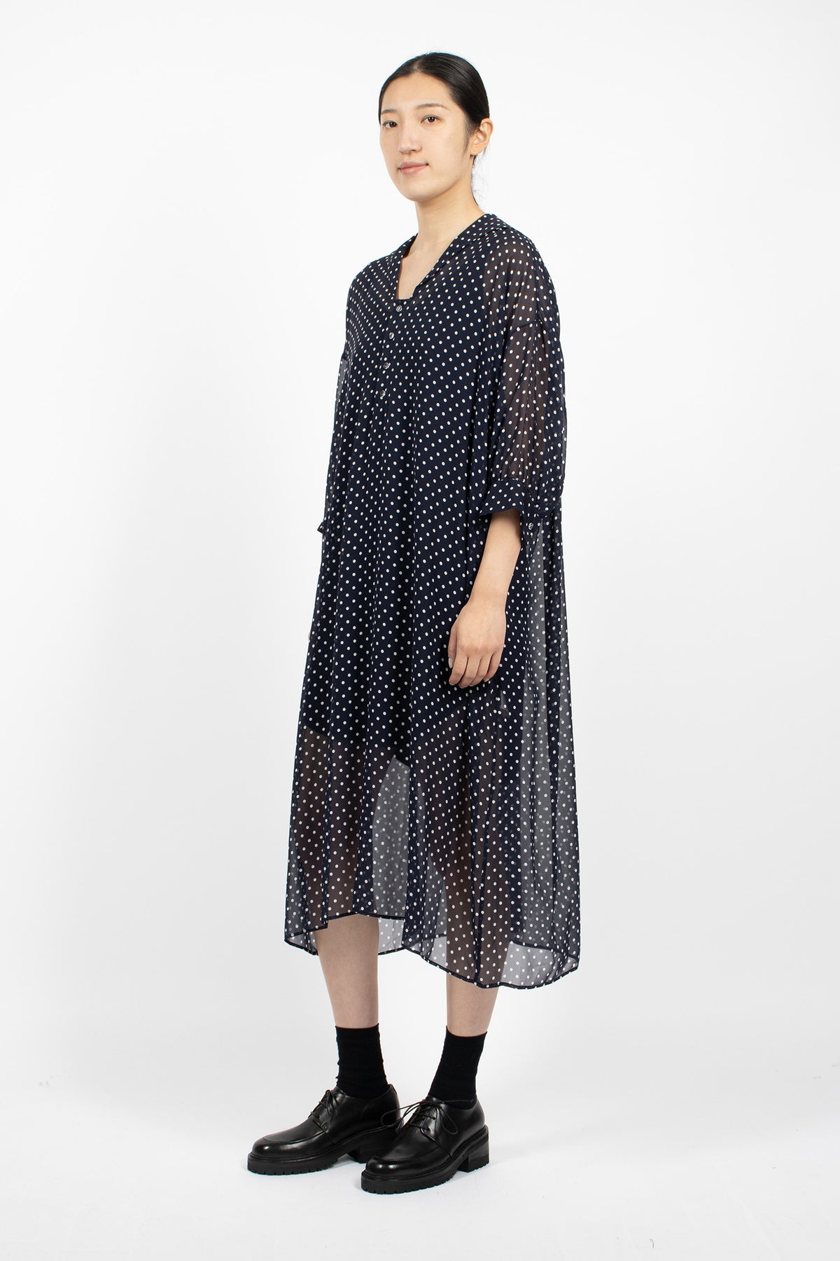 Petit Sailor Collar Dress Navy