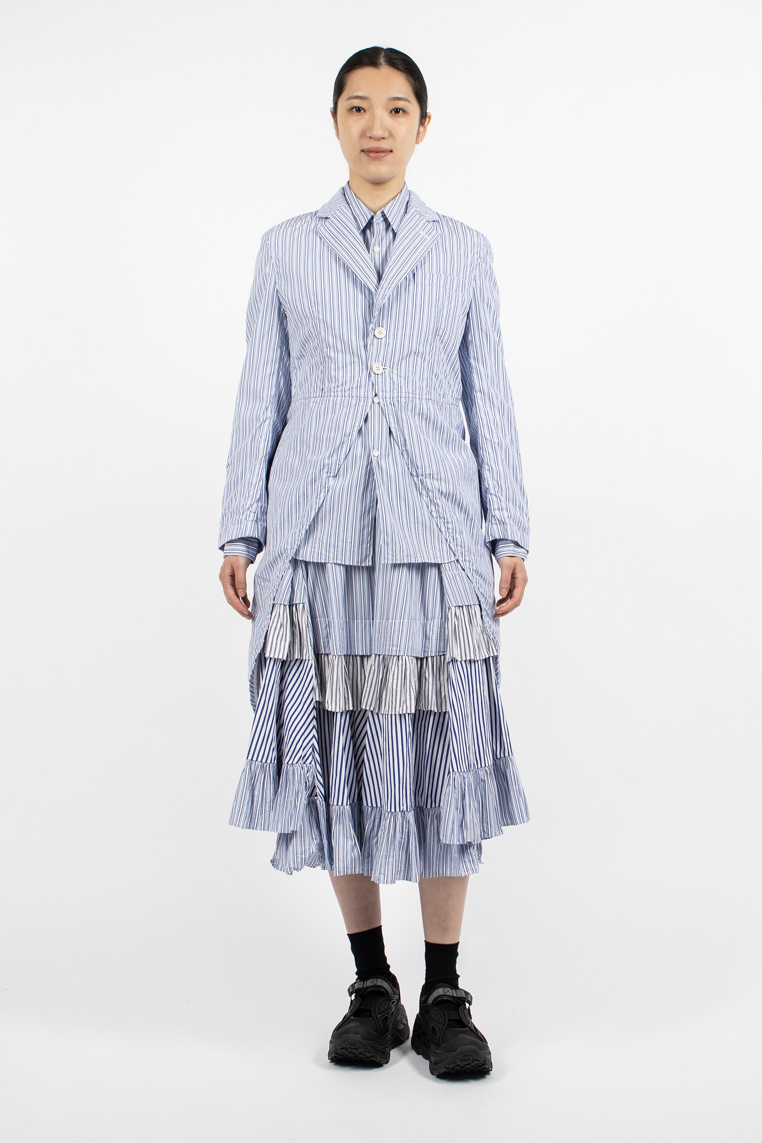 Tail Longline Jacket Sax/White/Navy
