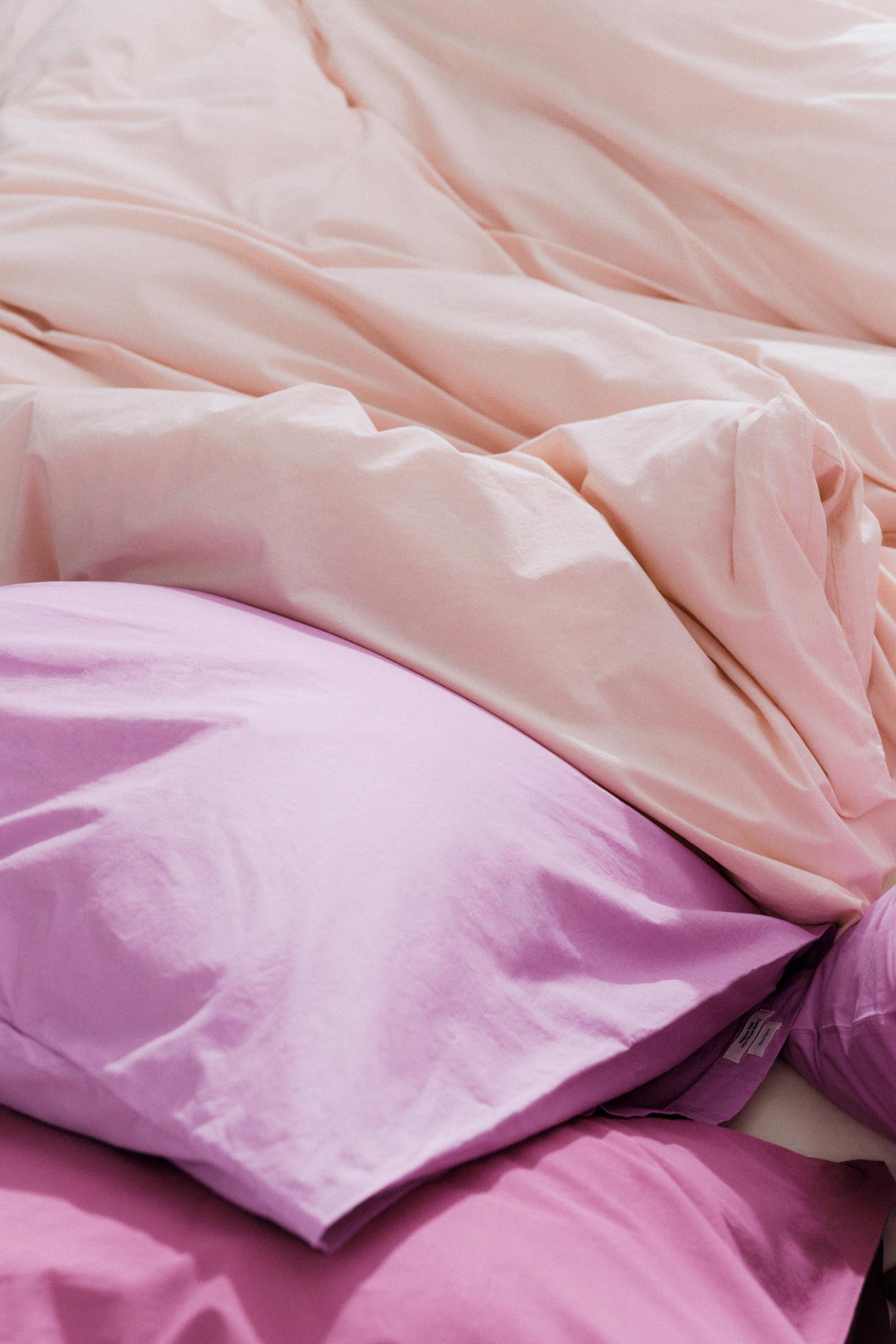 Percale Pillowcase Mallow Pink