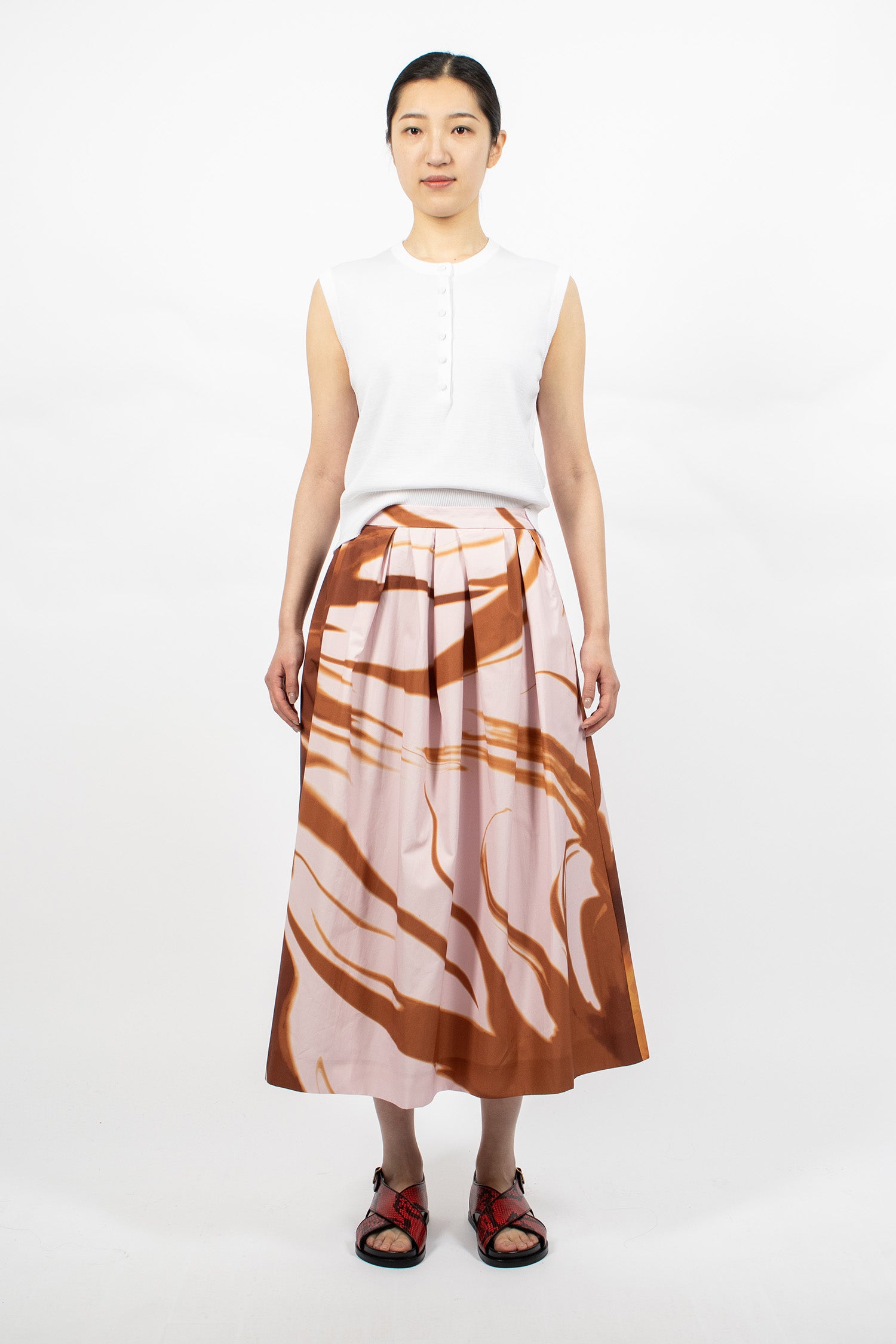 Knit Sleeveless Sweater White