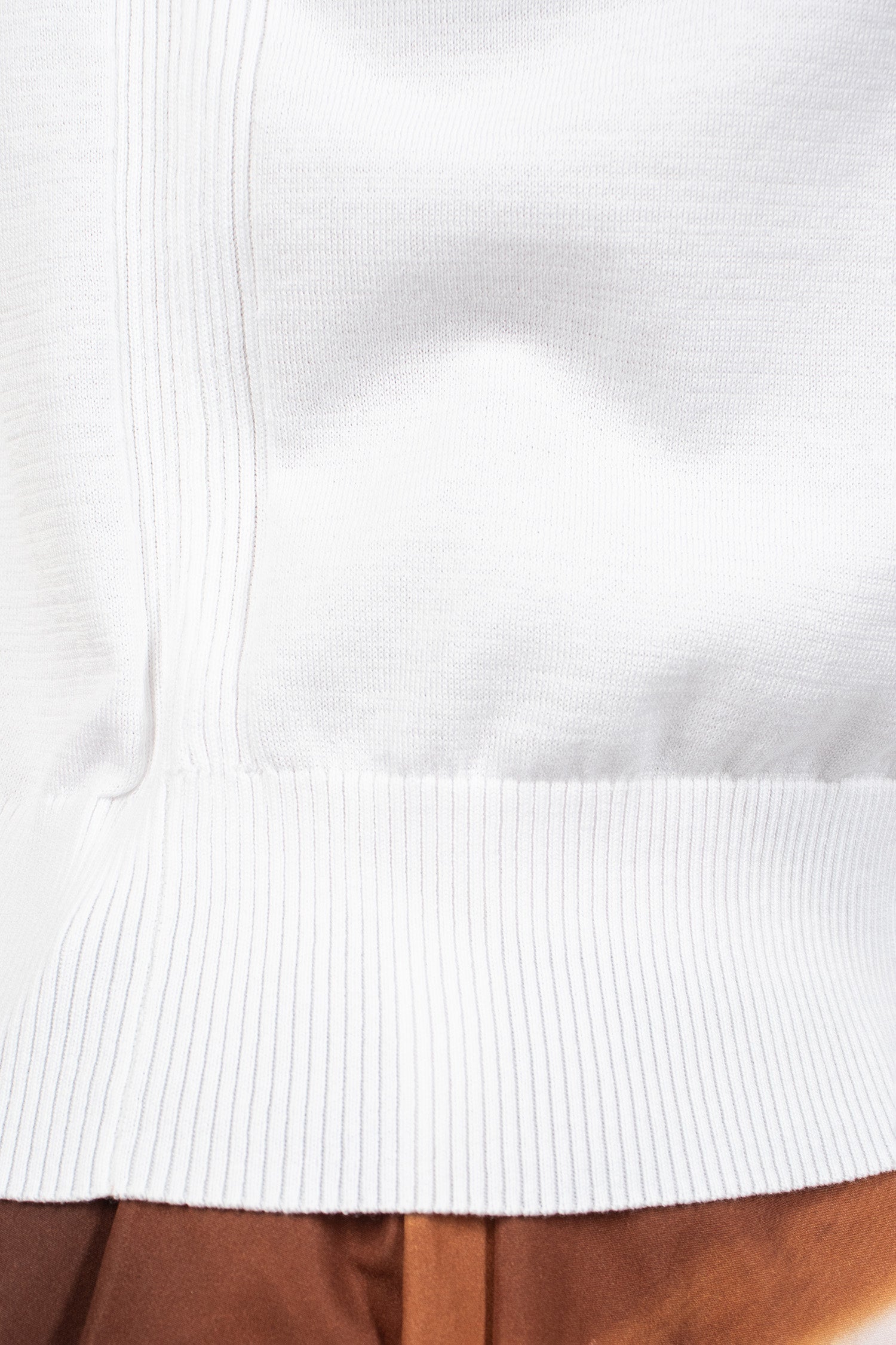 Knit Sleeveless Sweater White