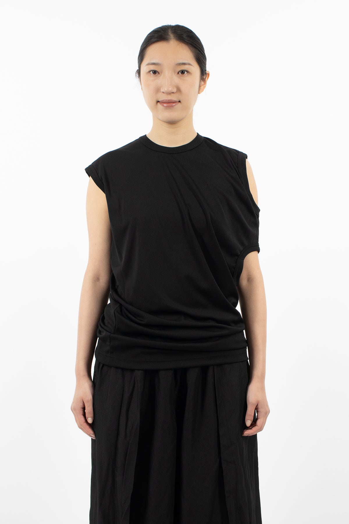 Asymmetric T-Shirt Black