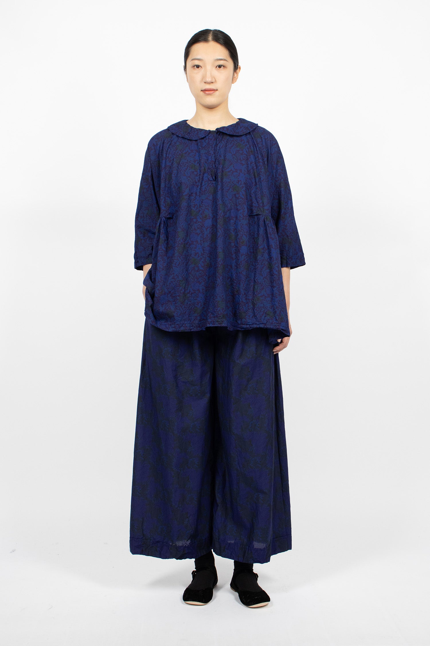 Washed Shirt Dyed Royal Blue