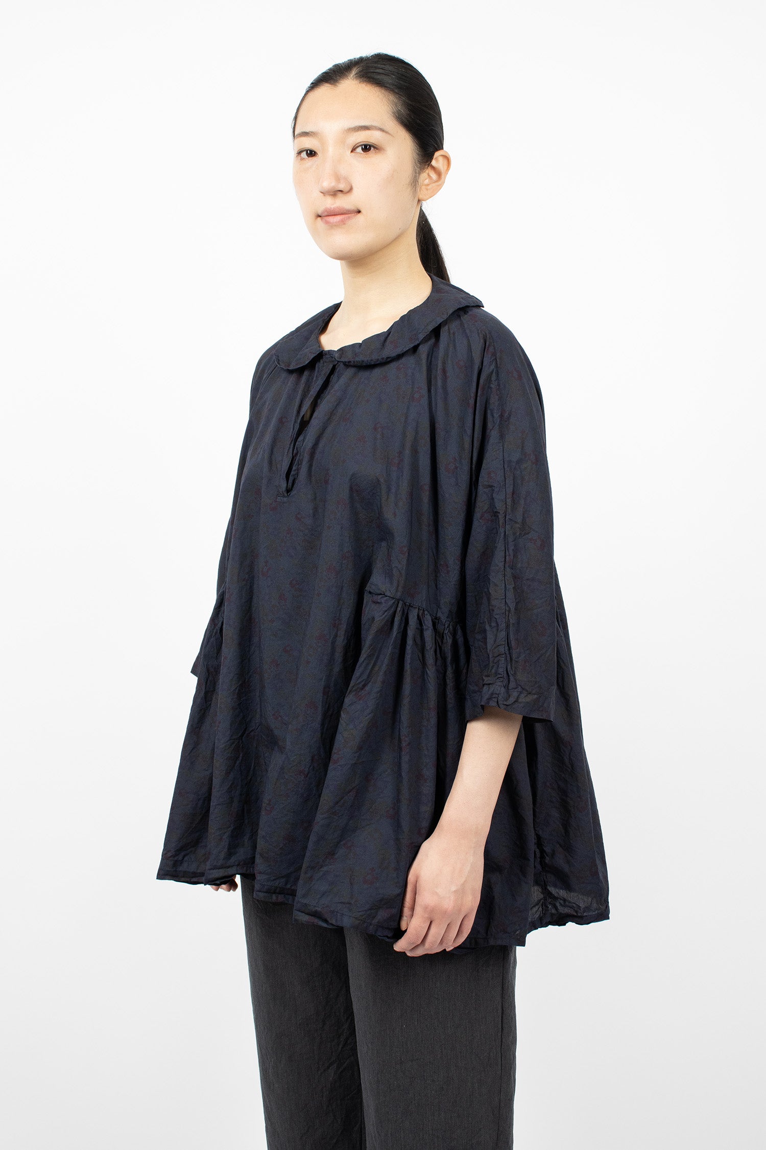 Curcuma Shirt Overdyed Small Flower 2