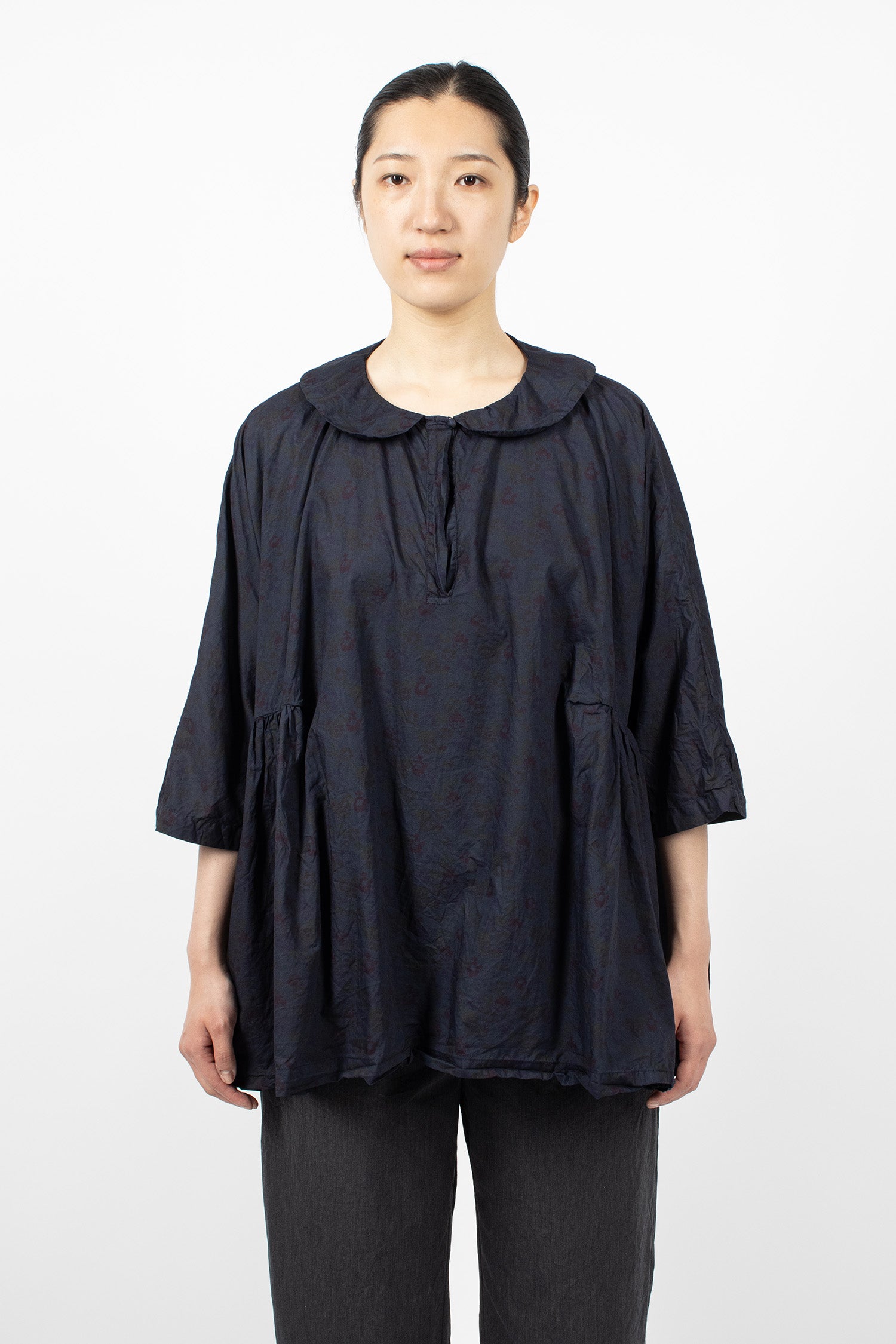 Curcuma Shirt Overdyed Small Flower 2