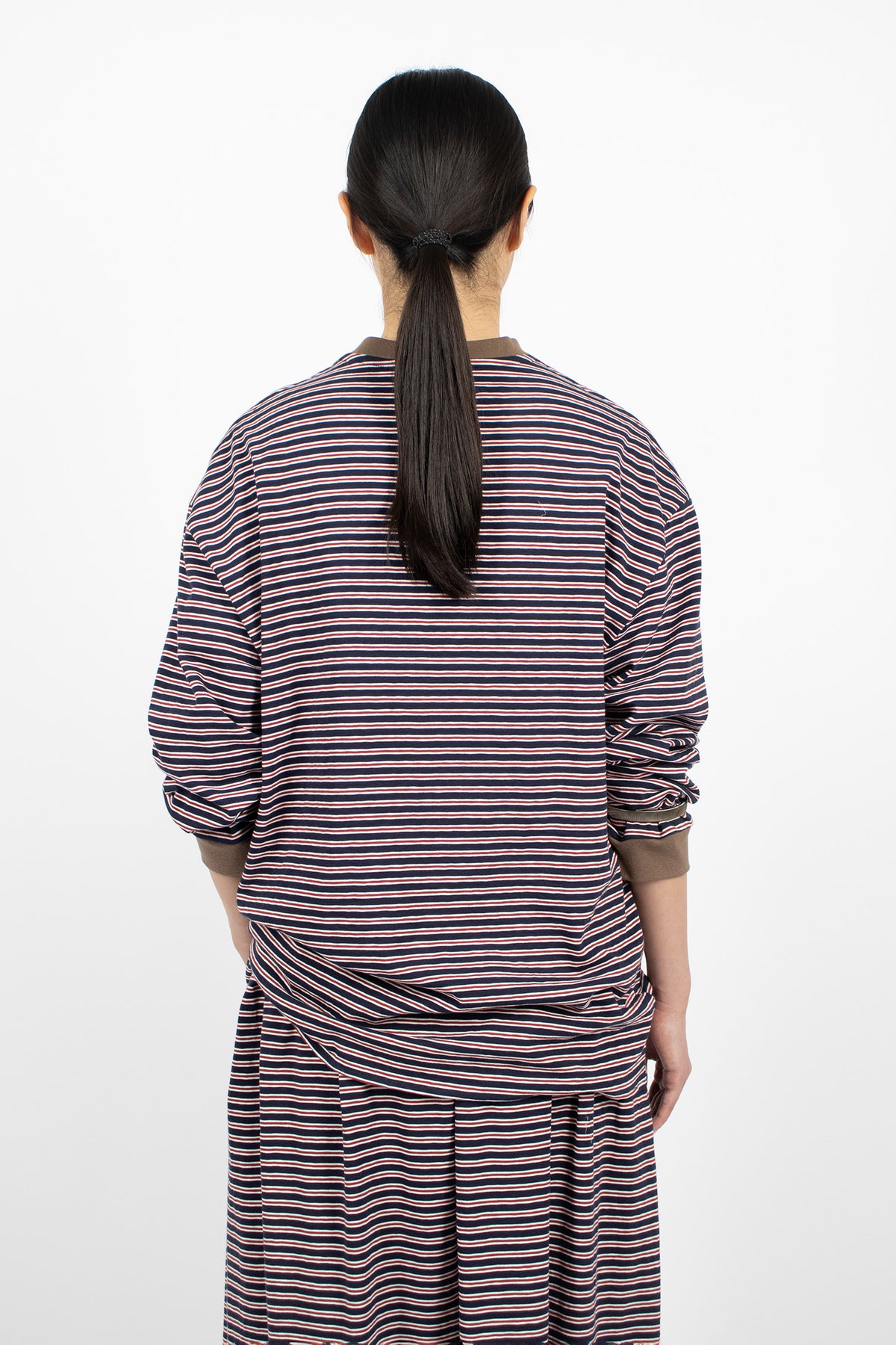 Beer Tee Navy/Red Stripe