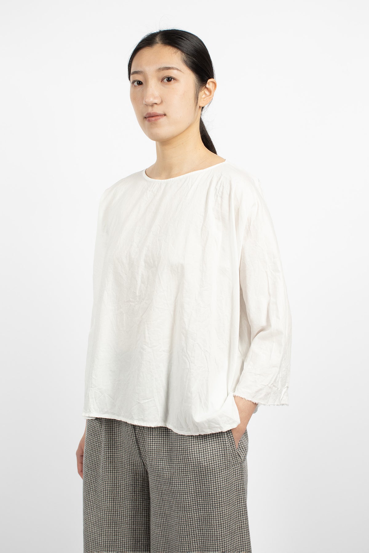 Round Neck Shirt White