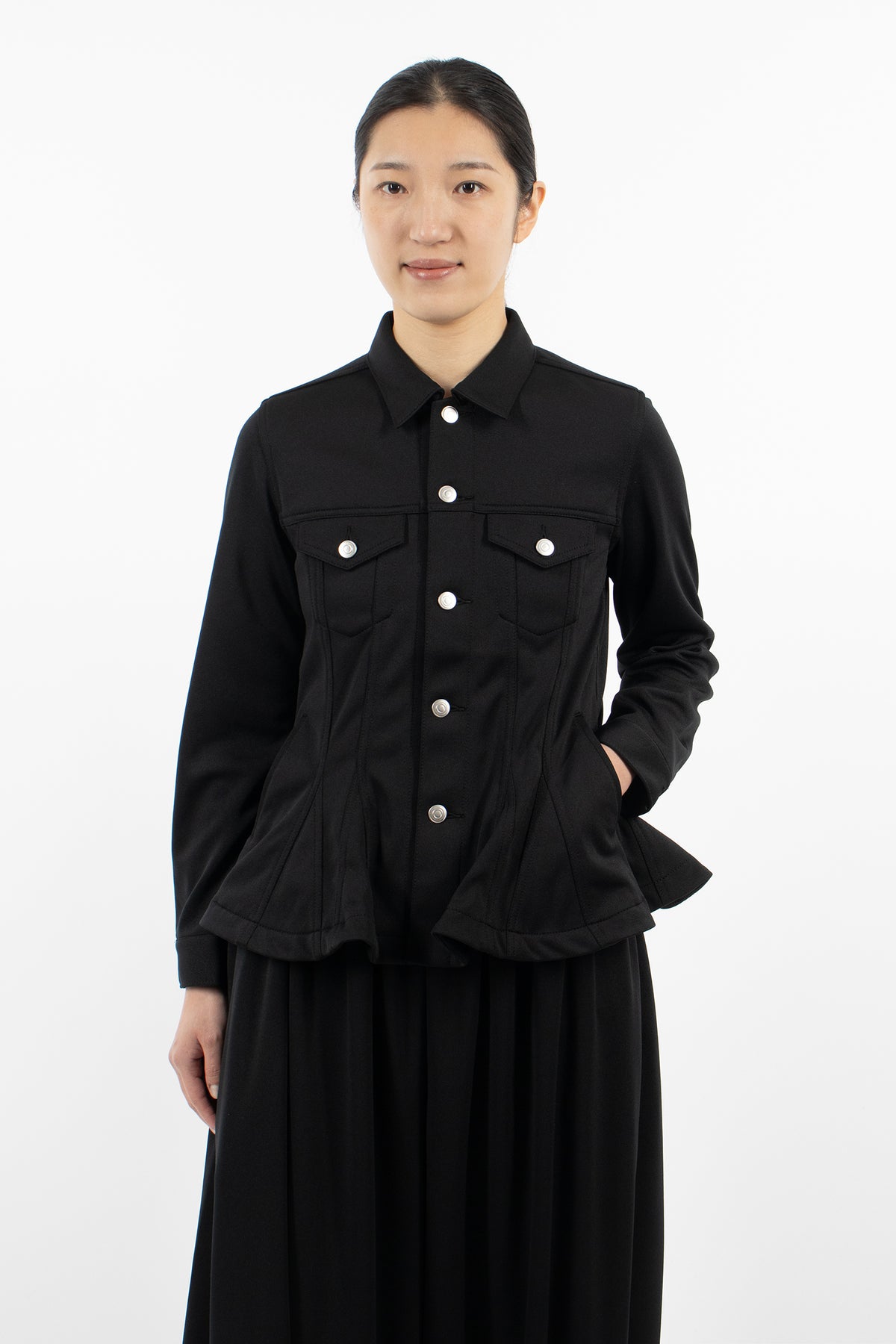 Peplum Jacket Black