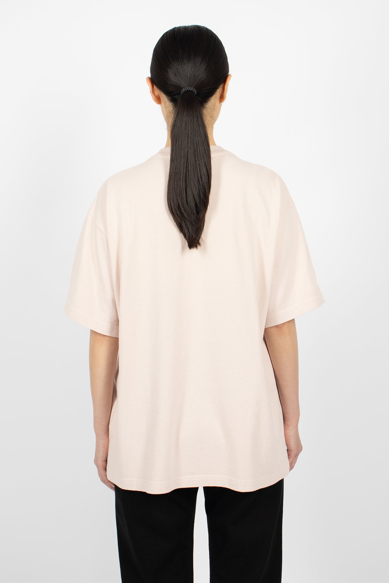 Printed Loose T-Shirt Violet Pink