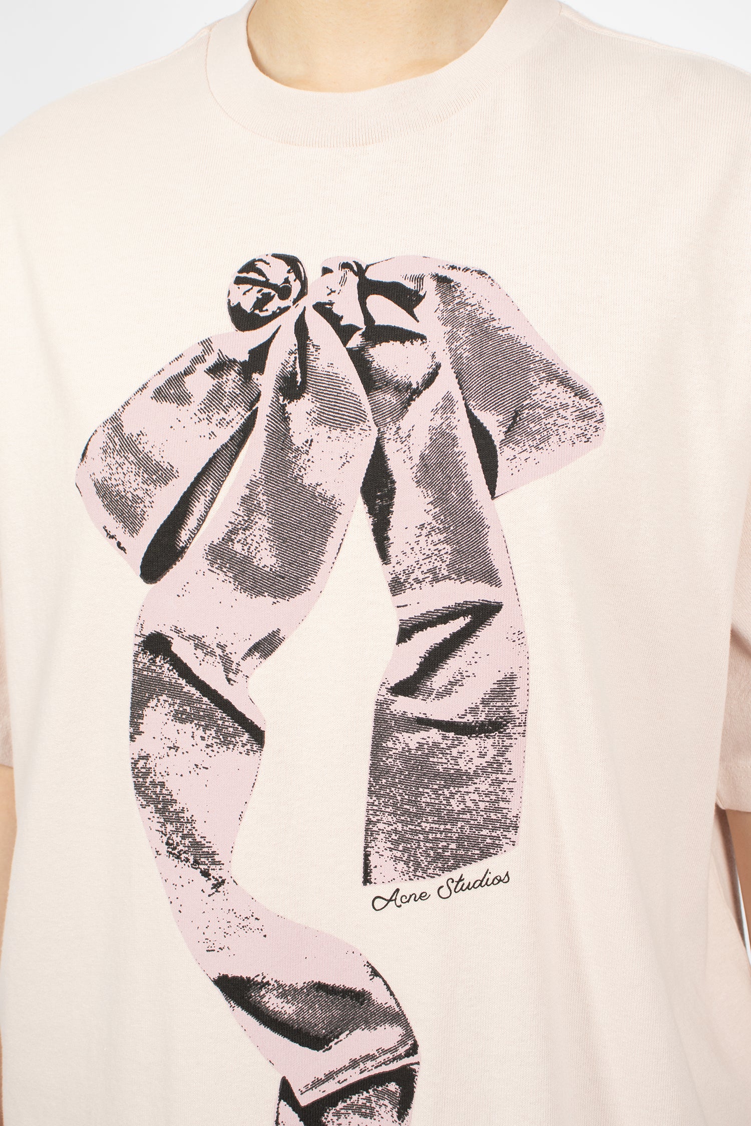 Printed Loose T-Shirt Violet Pink