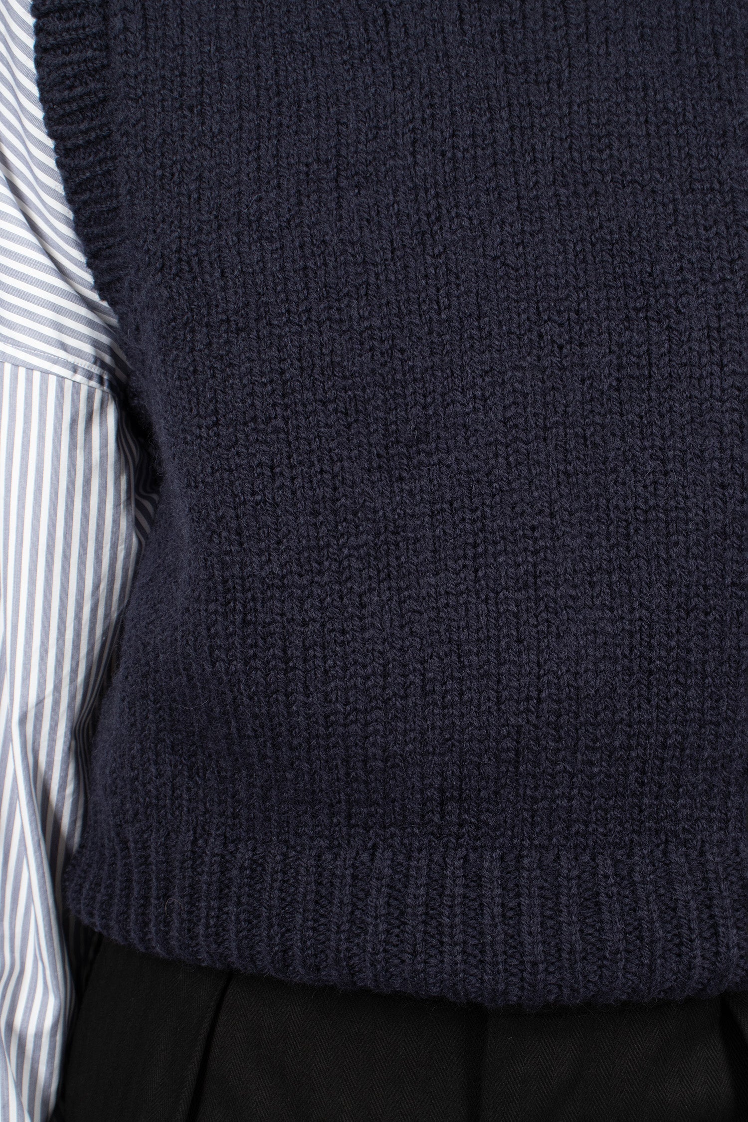 Chunky Crew Neck Slipover Rich Navy