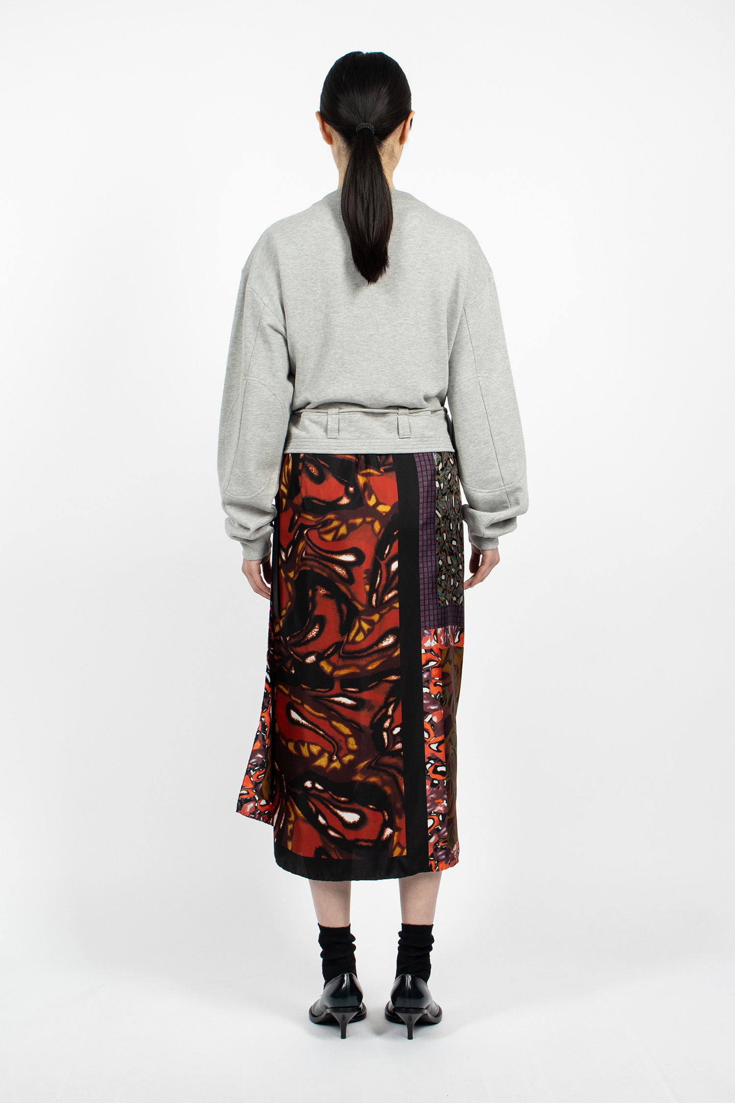 Long Wrap Scarf-Skirt Dessin B