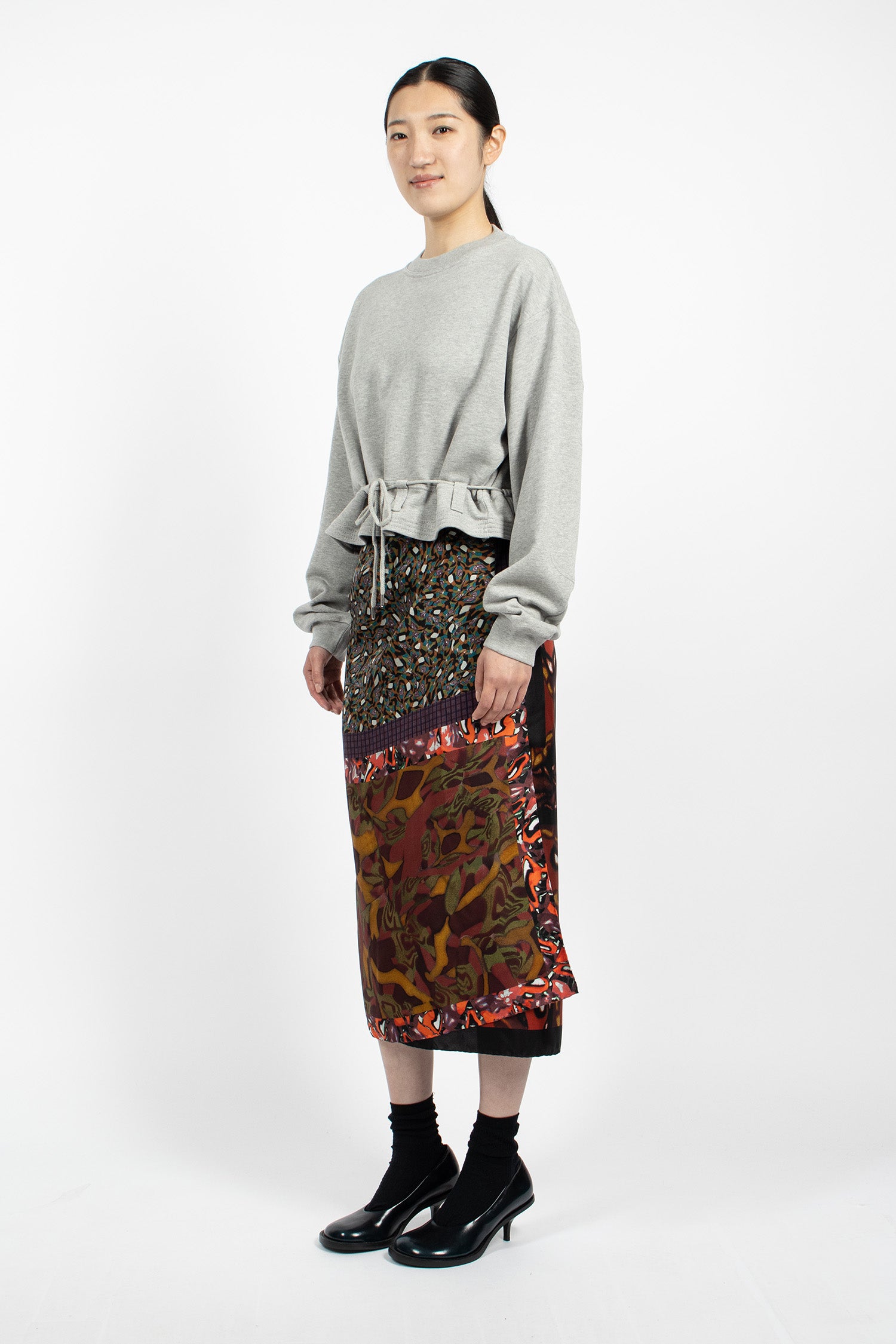 Long Wrap Scarf-Skirt Dessin B