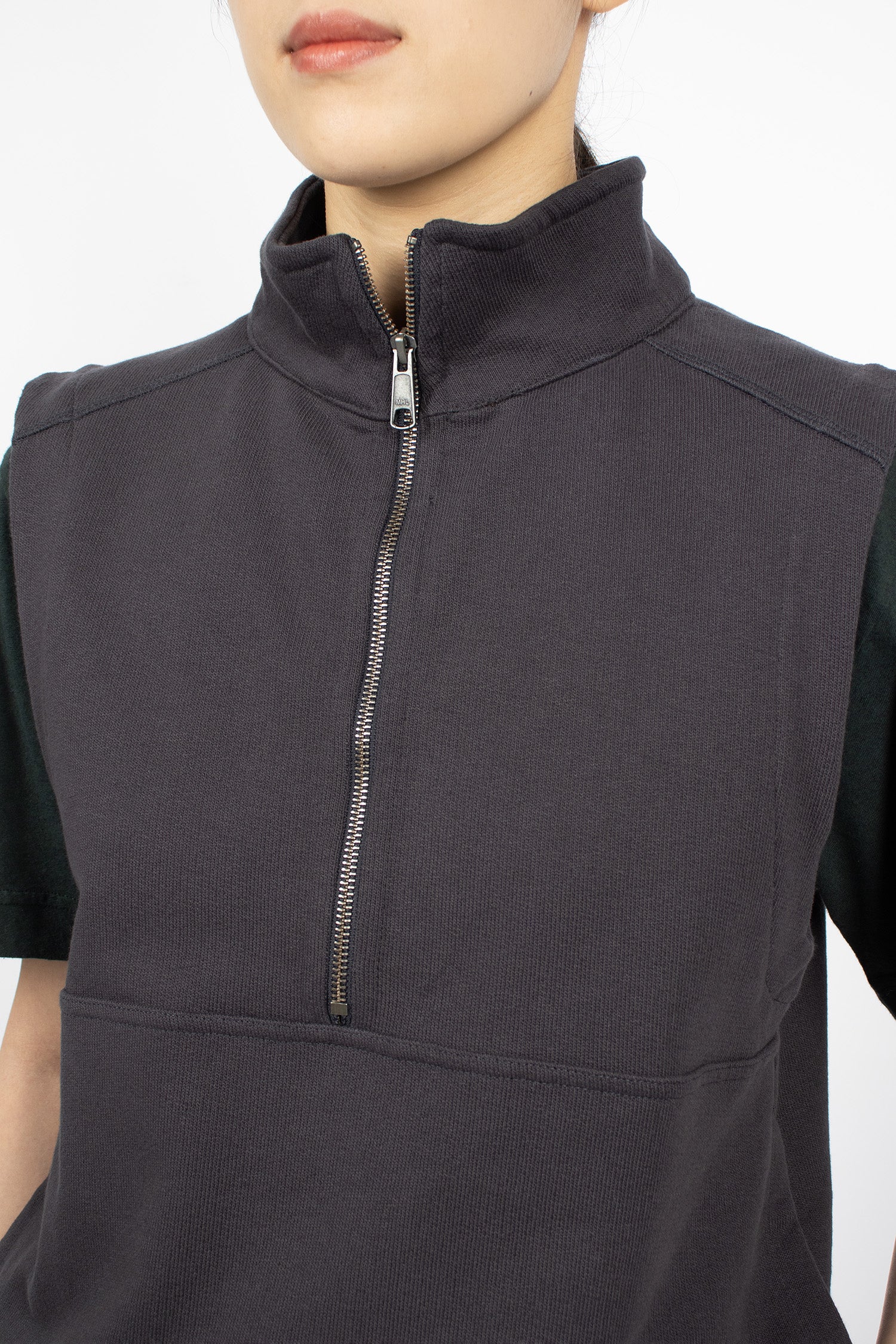 Sleeveless Track Top Ink