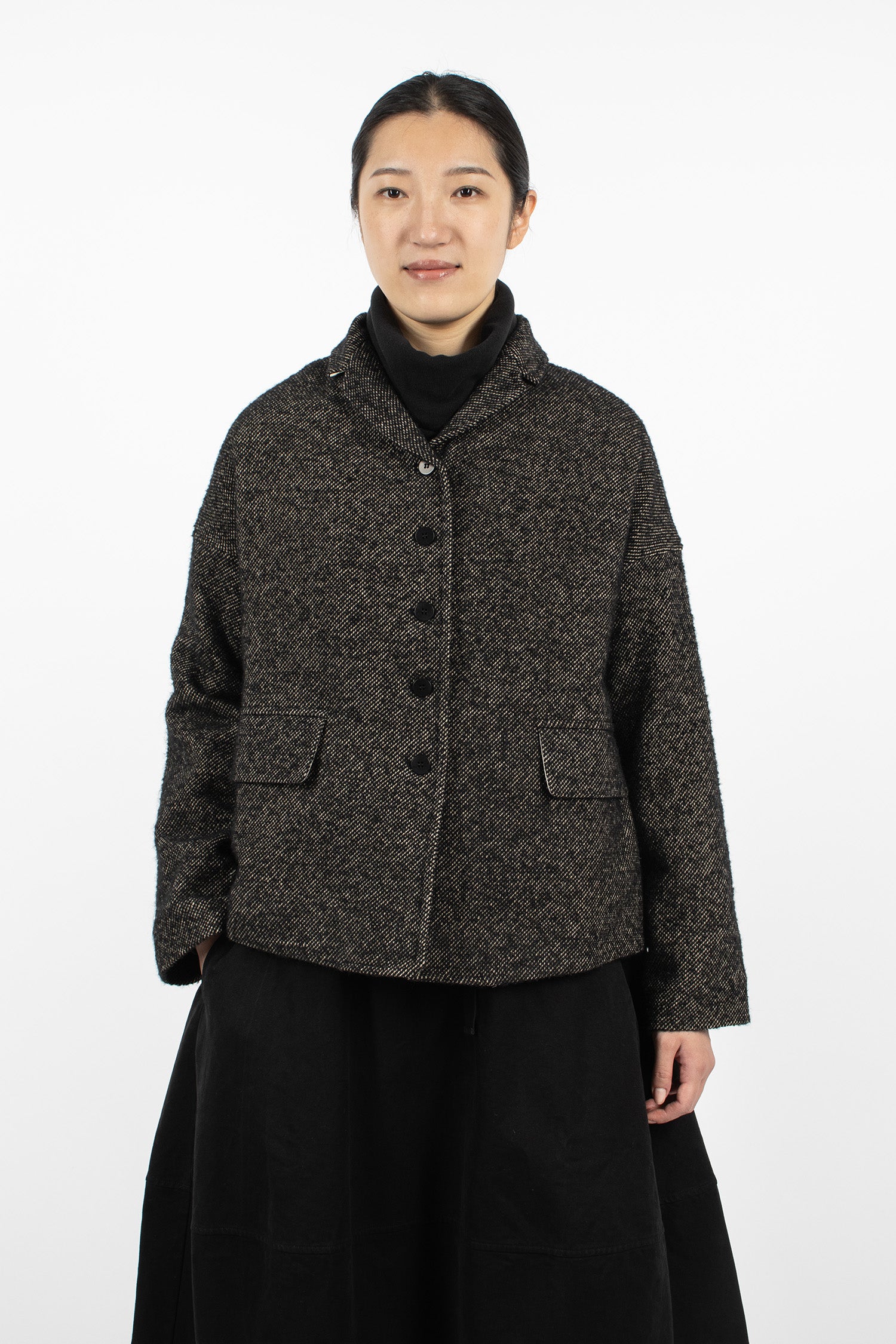 4292 Loose Blazer WN Black