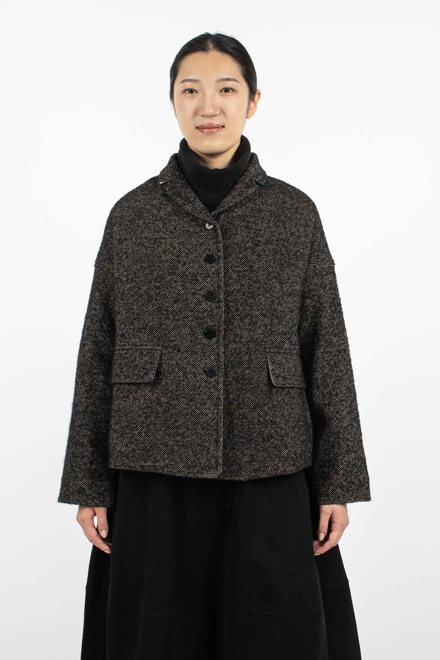 4292 Loose Blazer WN Black