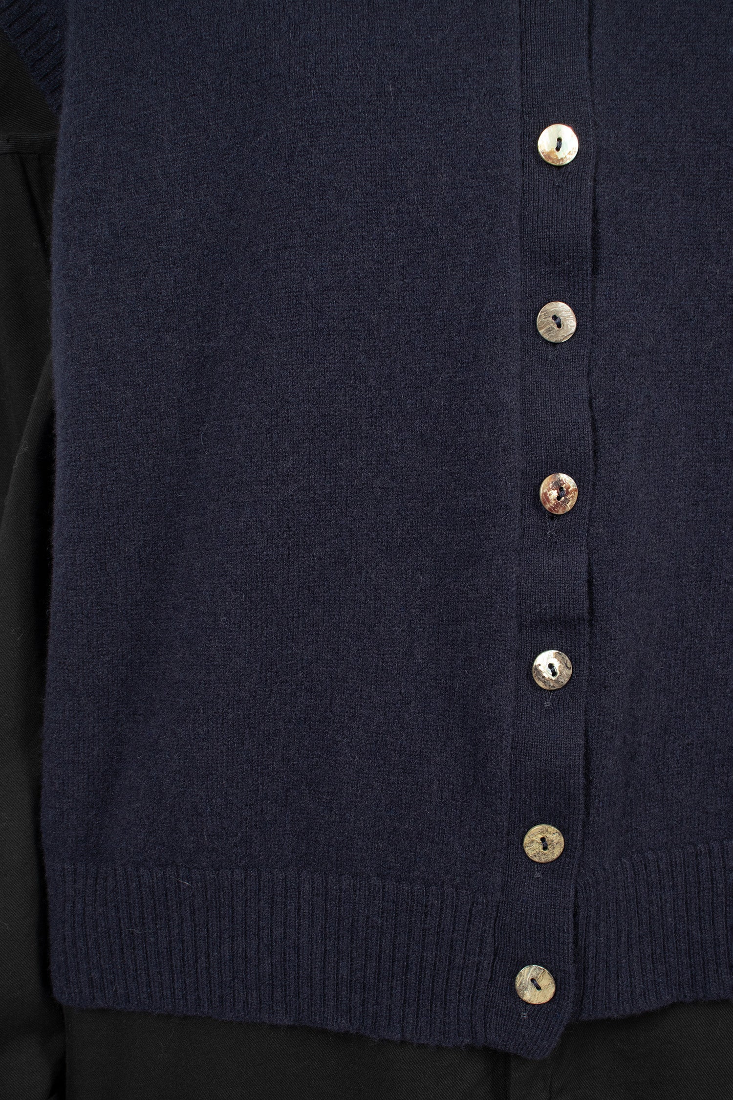 4434 Cashmere Open Vest Ink