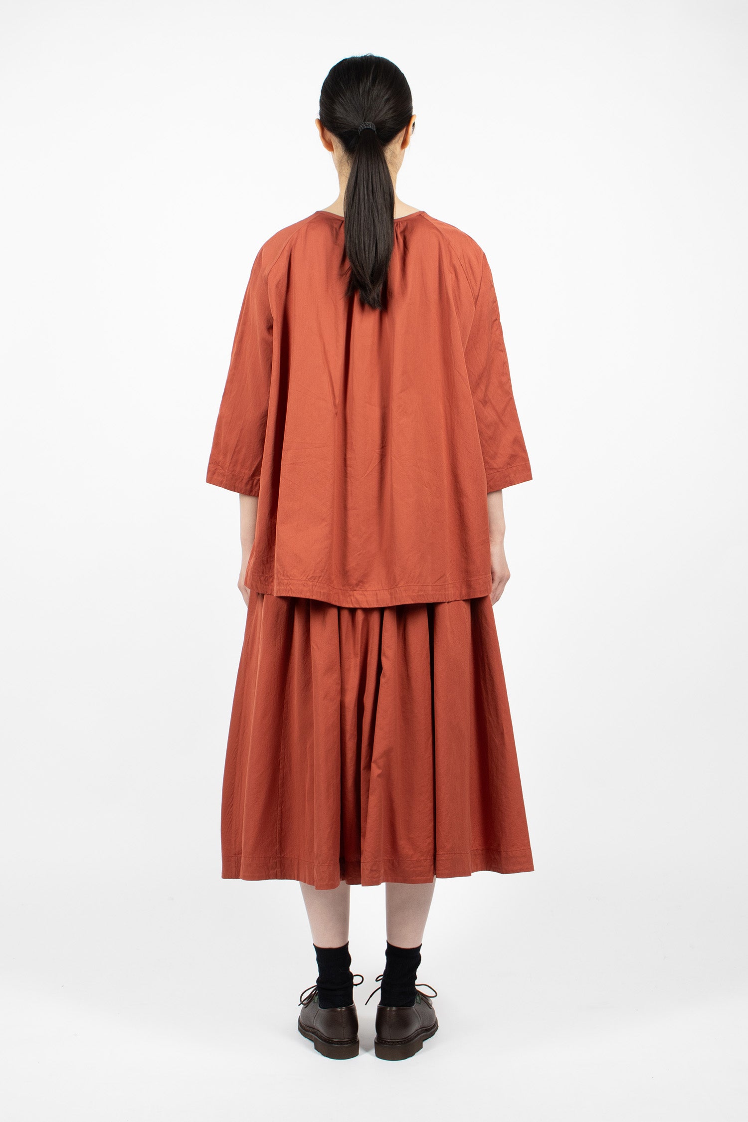 BB Pleat Skirt Brick