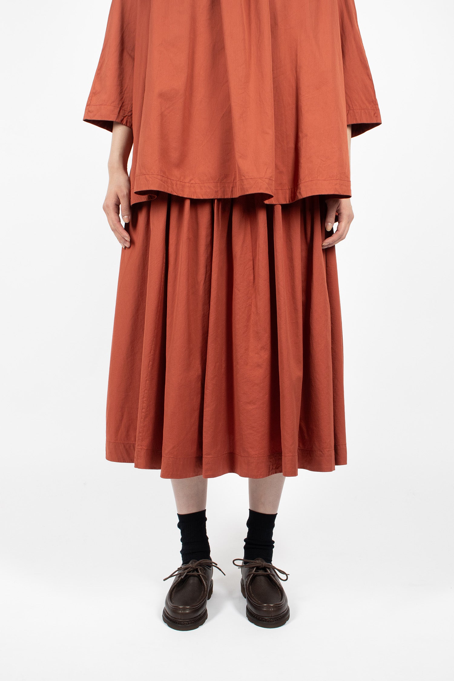 BB Pleat Skirt Brick