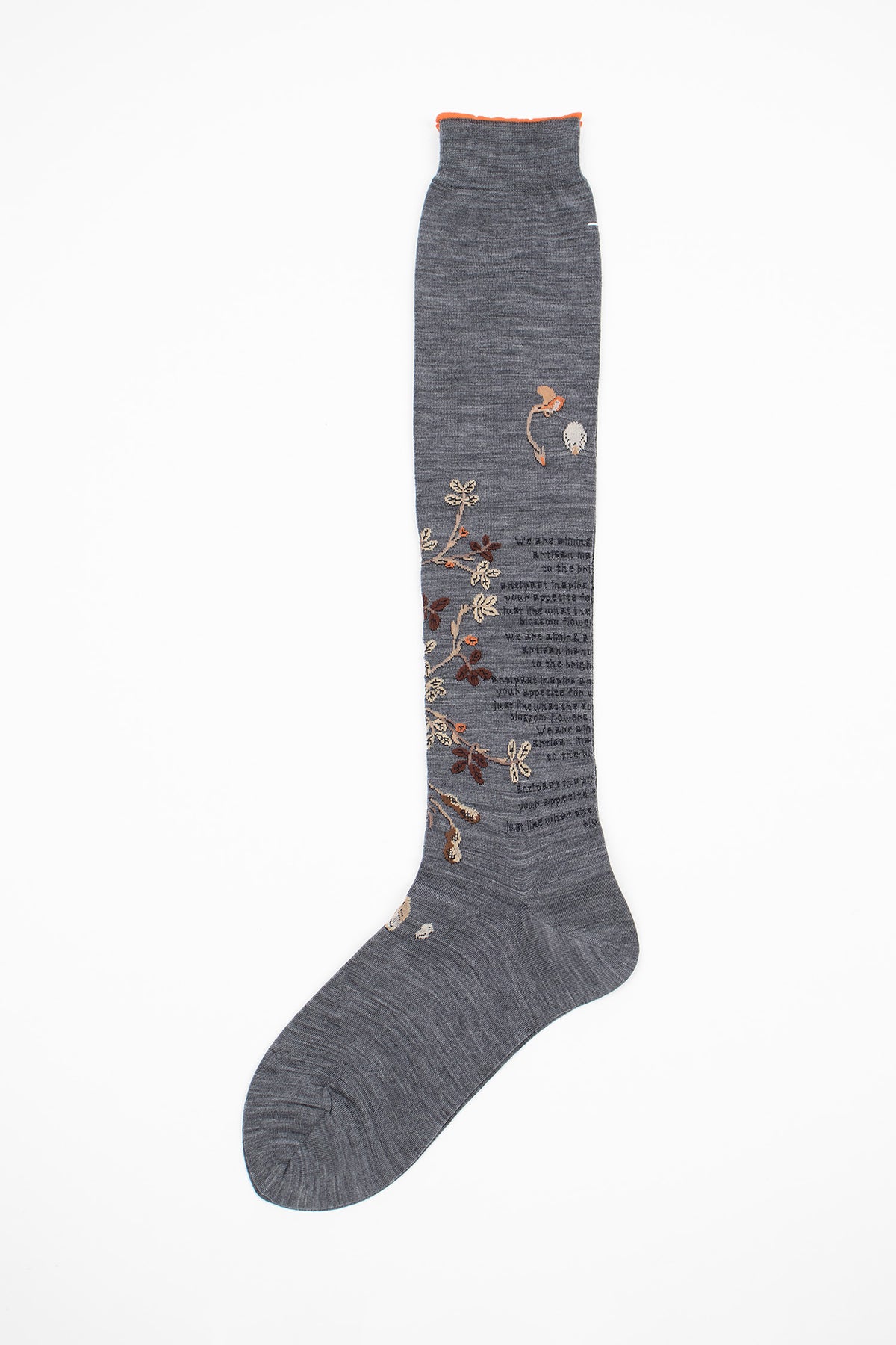 AM-826HS Peanut Tree Socks Grey
