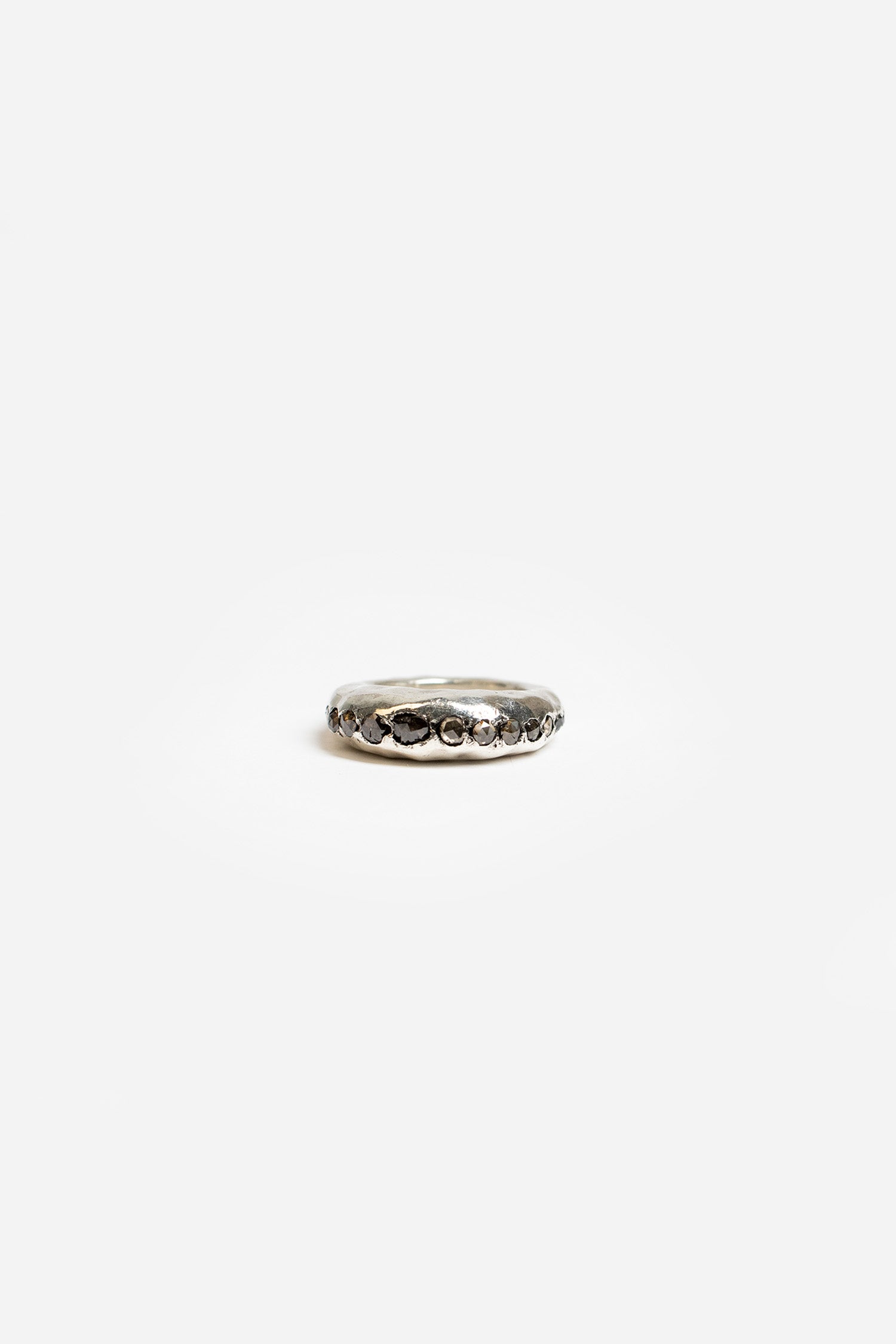 Brenny Silver Ring Brown Diamond