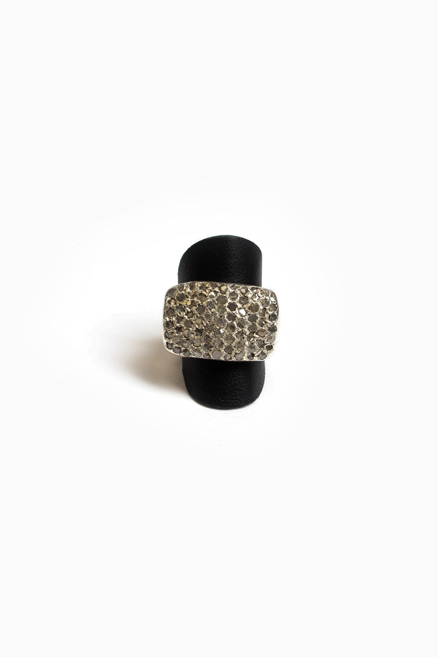 Solid Silver Pave Ring Falamank