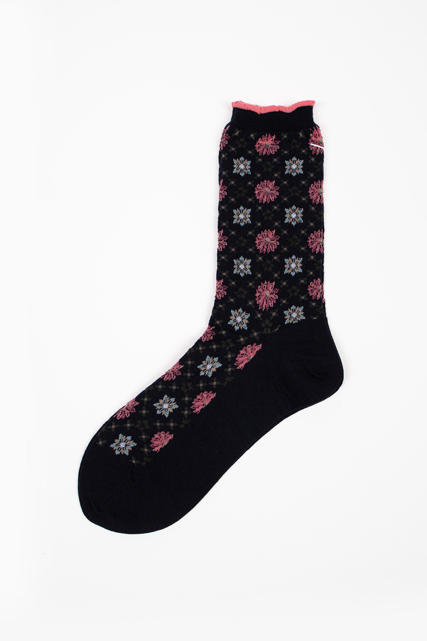 AM-807 Kaleidoscope Socks Navy