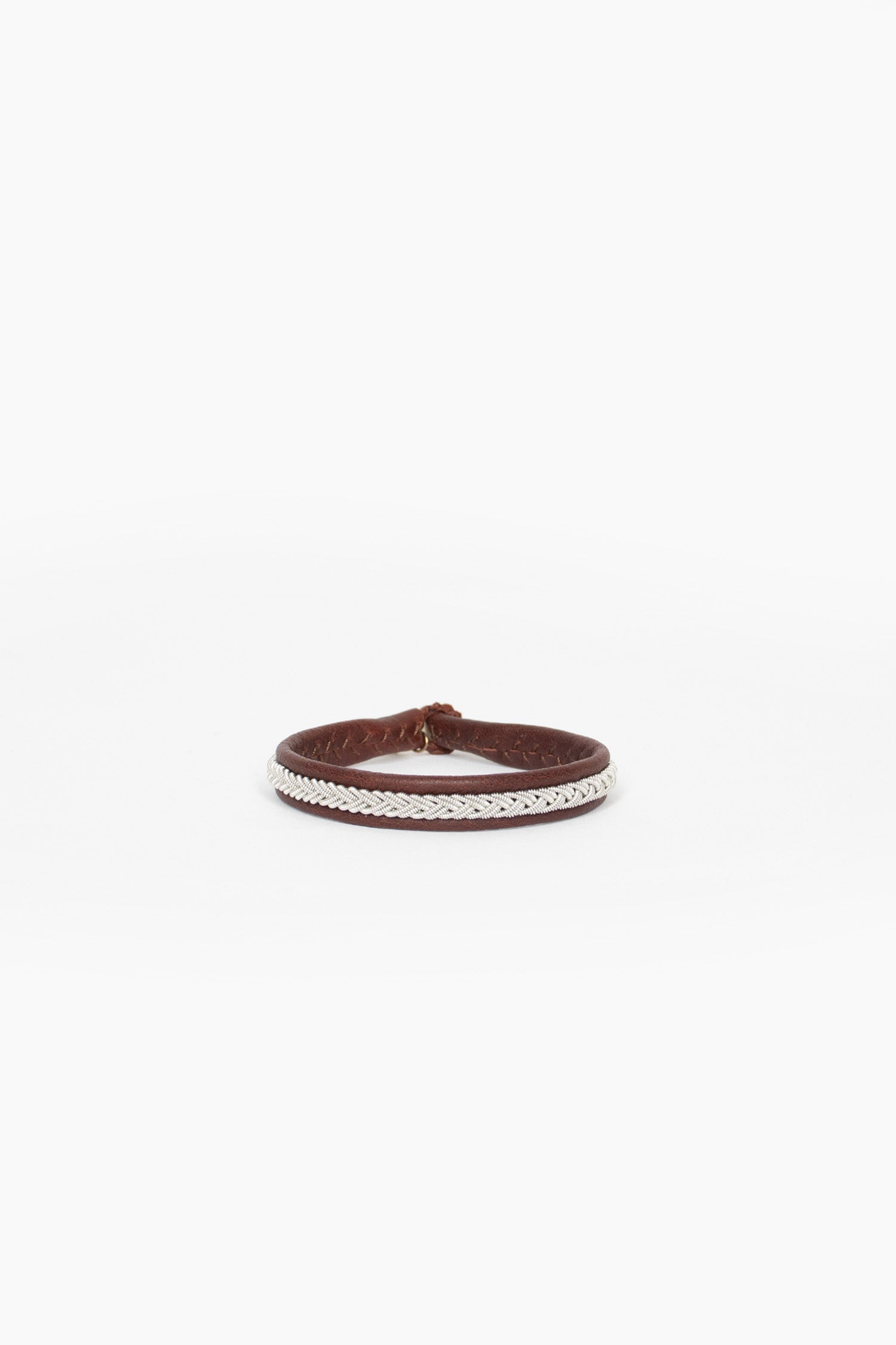 Unisex Ox Brown Hide A Bracelet 1