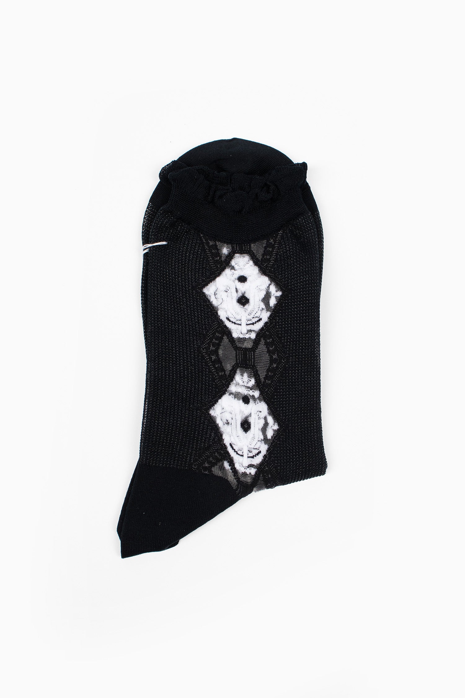 AM-796 Tulipomania Socks Black/White