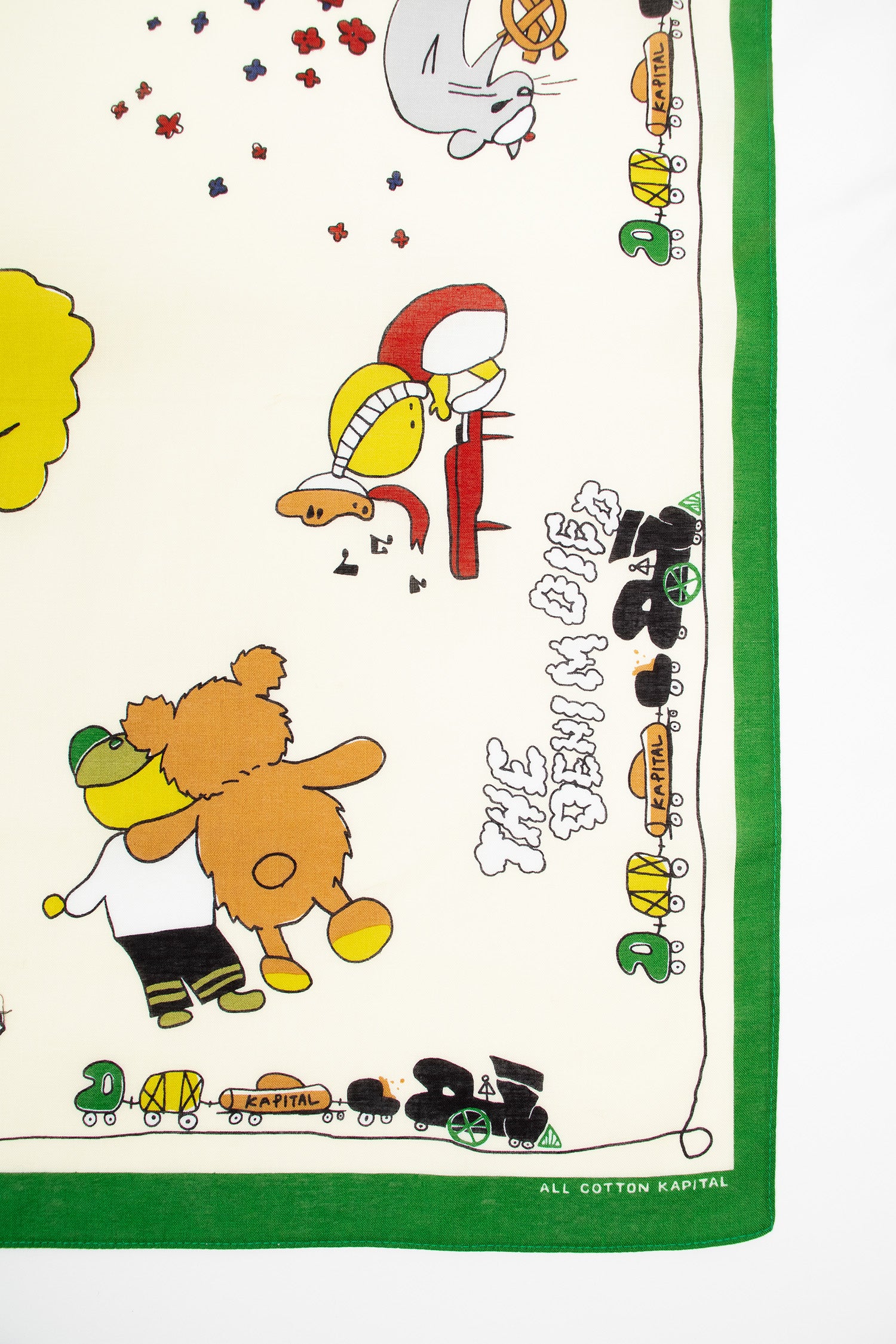 Peckish Rainbowy Park Bandana Green