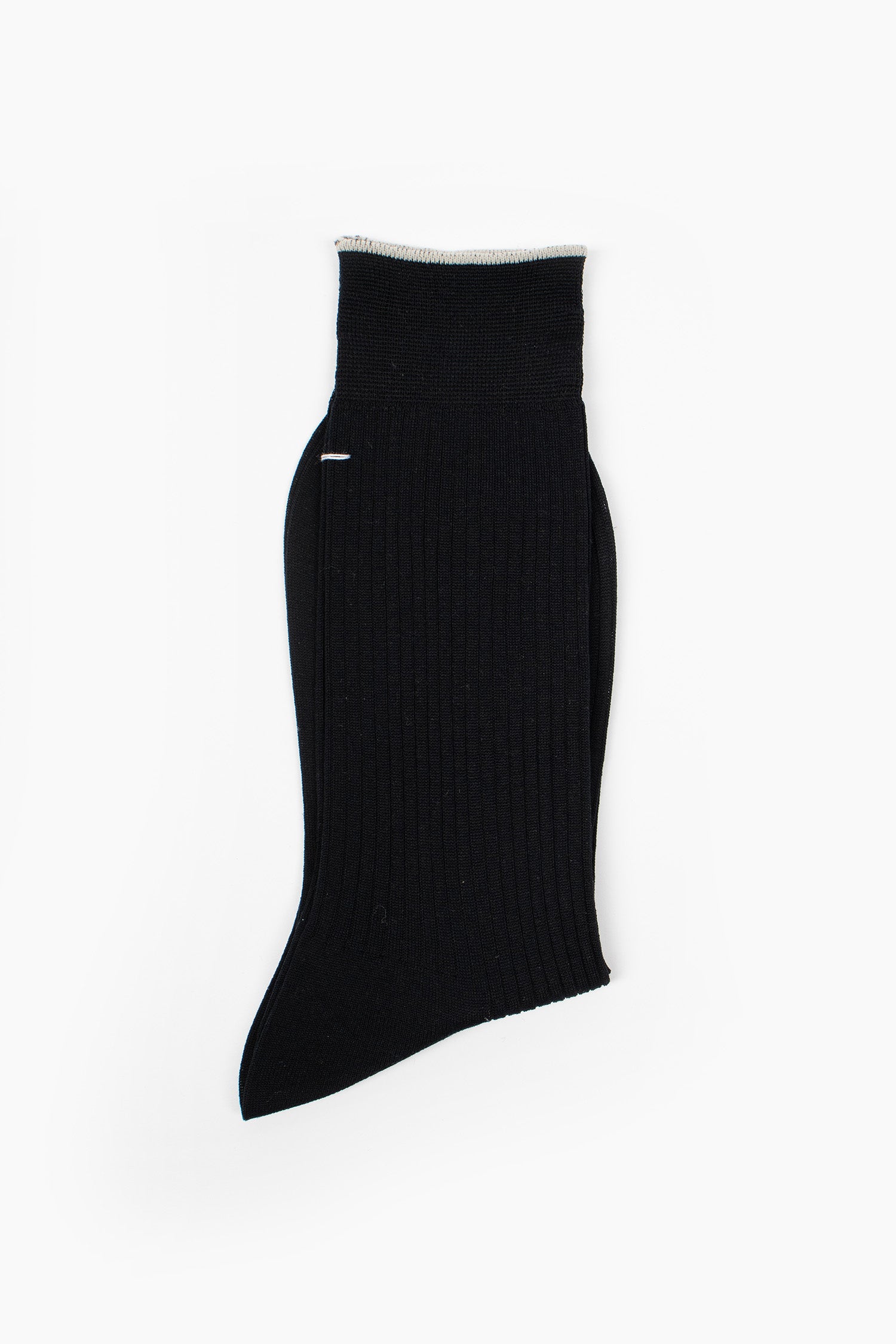 ANP-127 Ribbed Sock Black