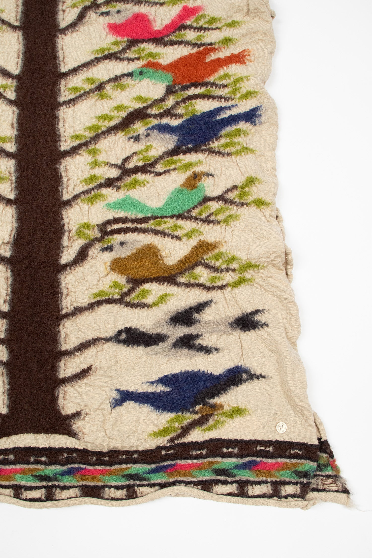 Bird Tree Scarf Beige