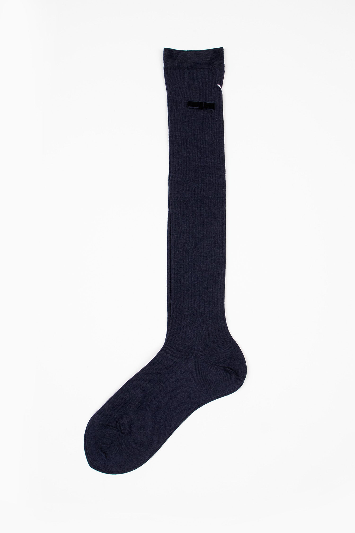 ANP-129HS Ribbon Knee Socks Navy