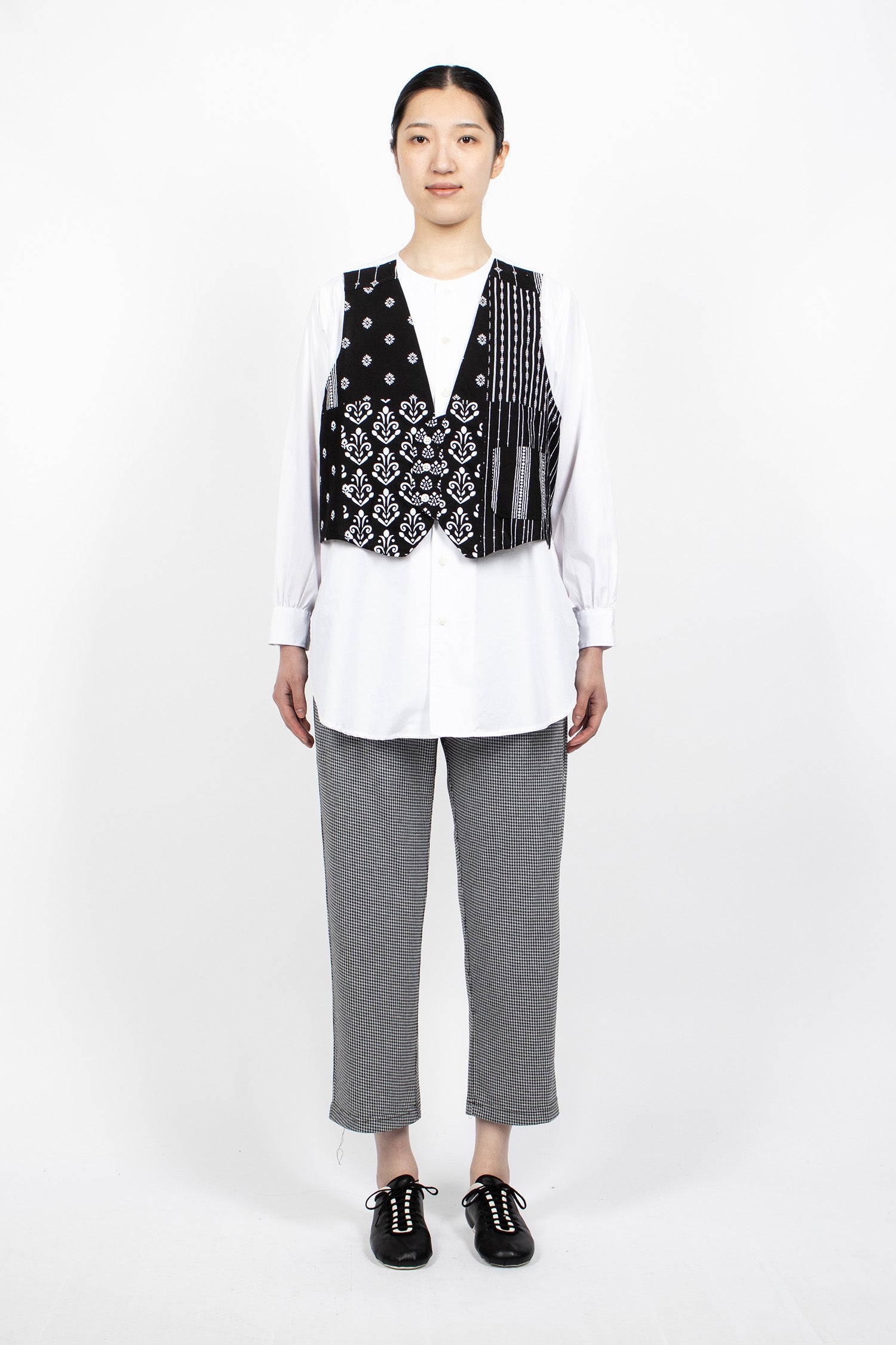 STK Pants Black Houndstooth