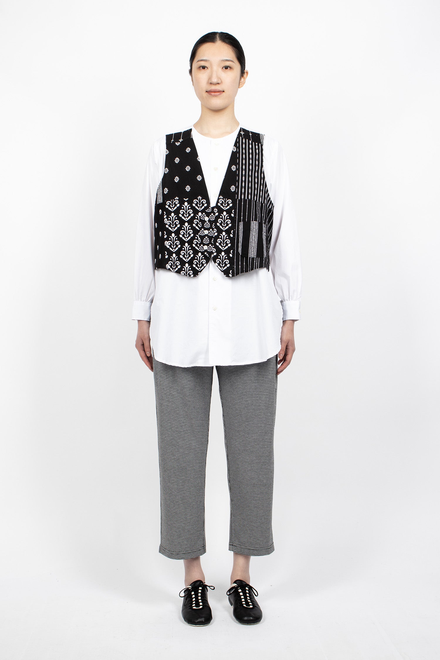 STK Pants Black Houndstooth