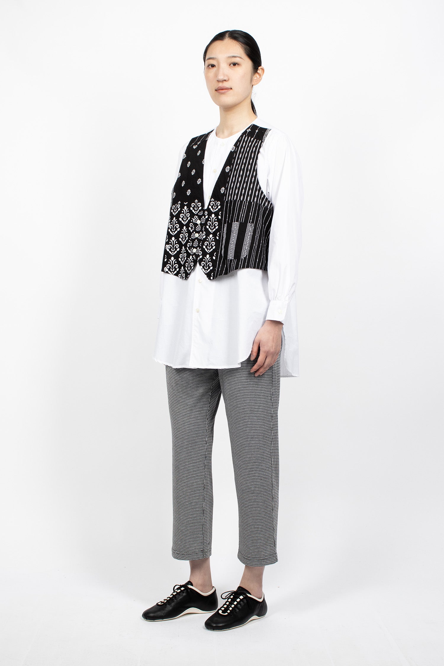 STK Pants Black Houndstooth