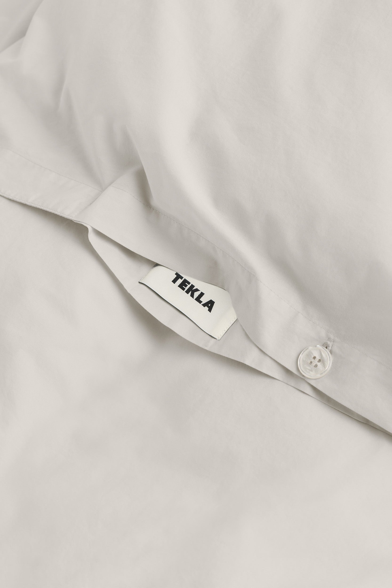 Percale King Duvet Soft Grey