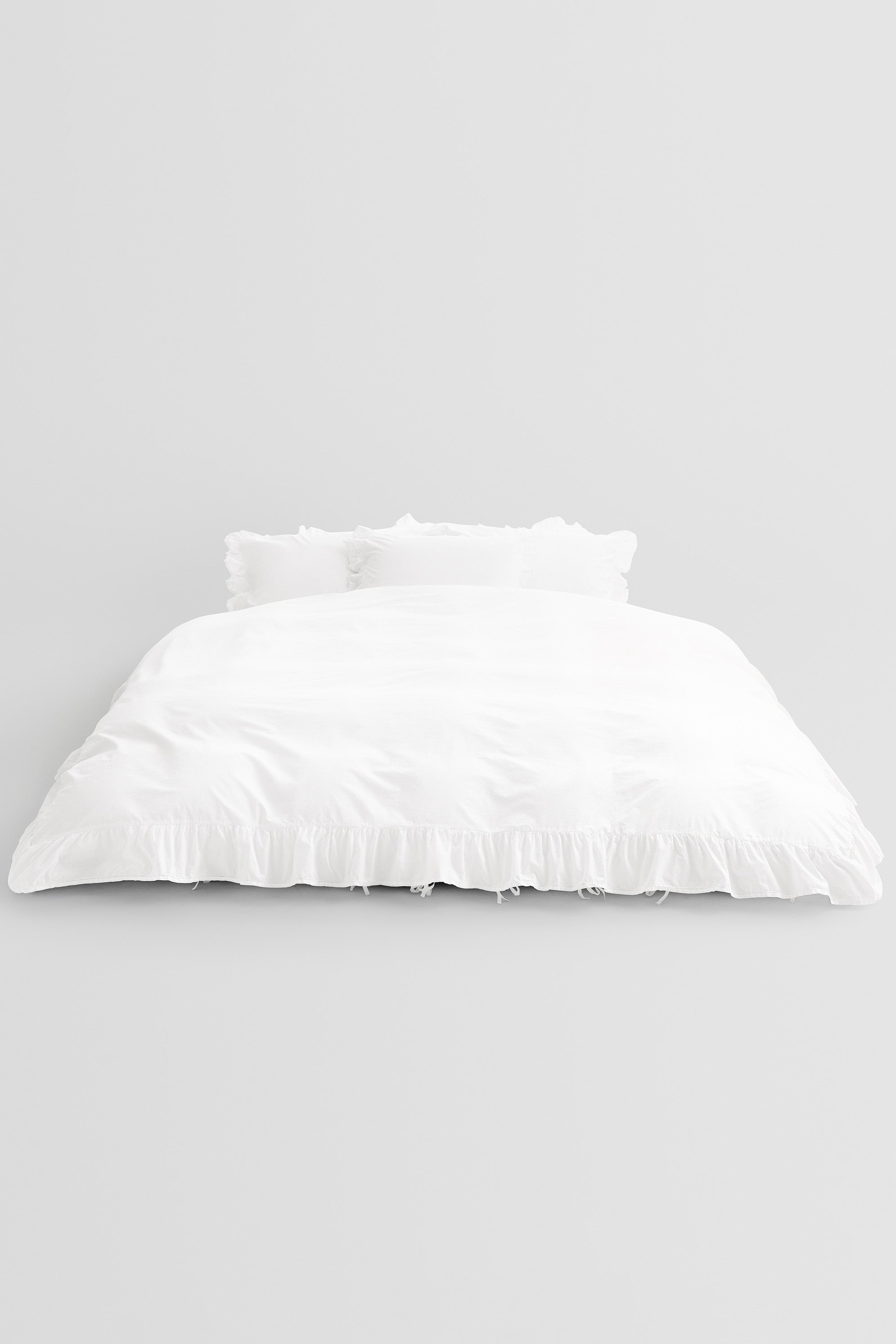 Broderie Anglaise Elodie Double Duvet Cover Broken White