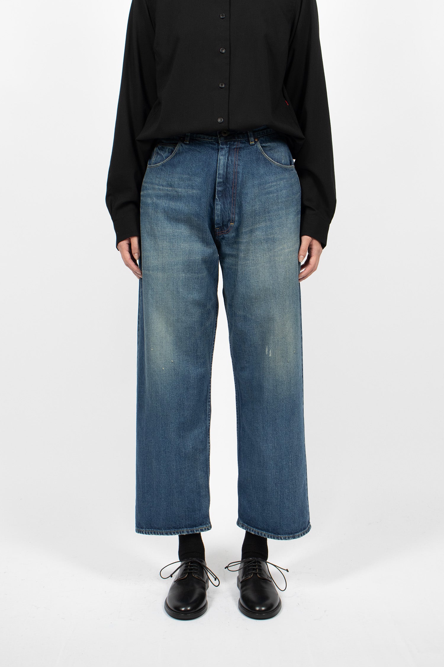 WP12 Selvedge Ranch Jean Dark Wash