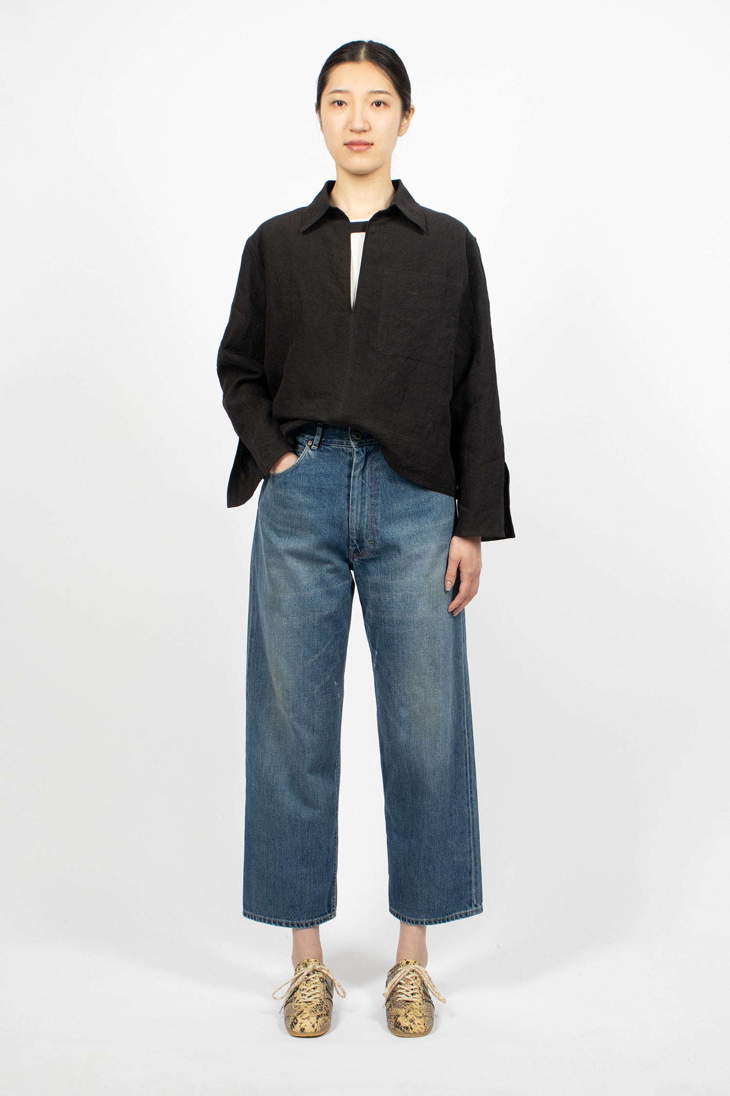 WP12 Selvedge Ranch Jean Medium Wash