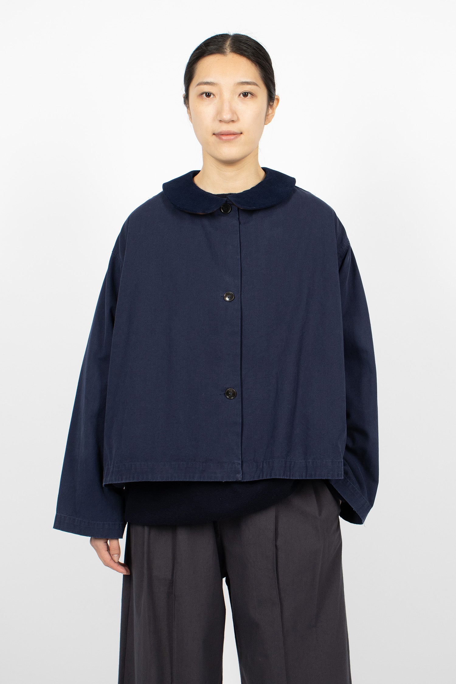 Ange Short Coat Navy