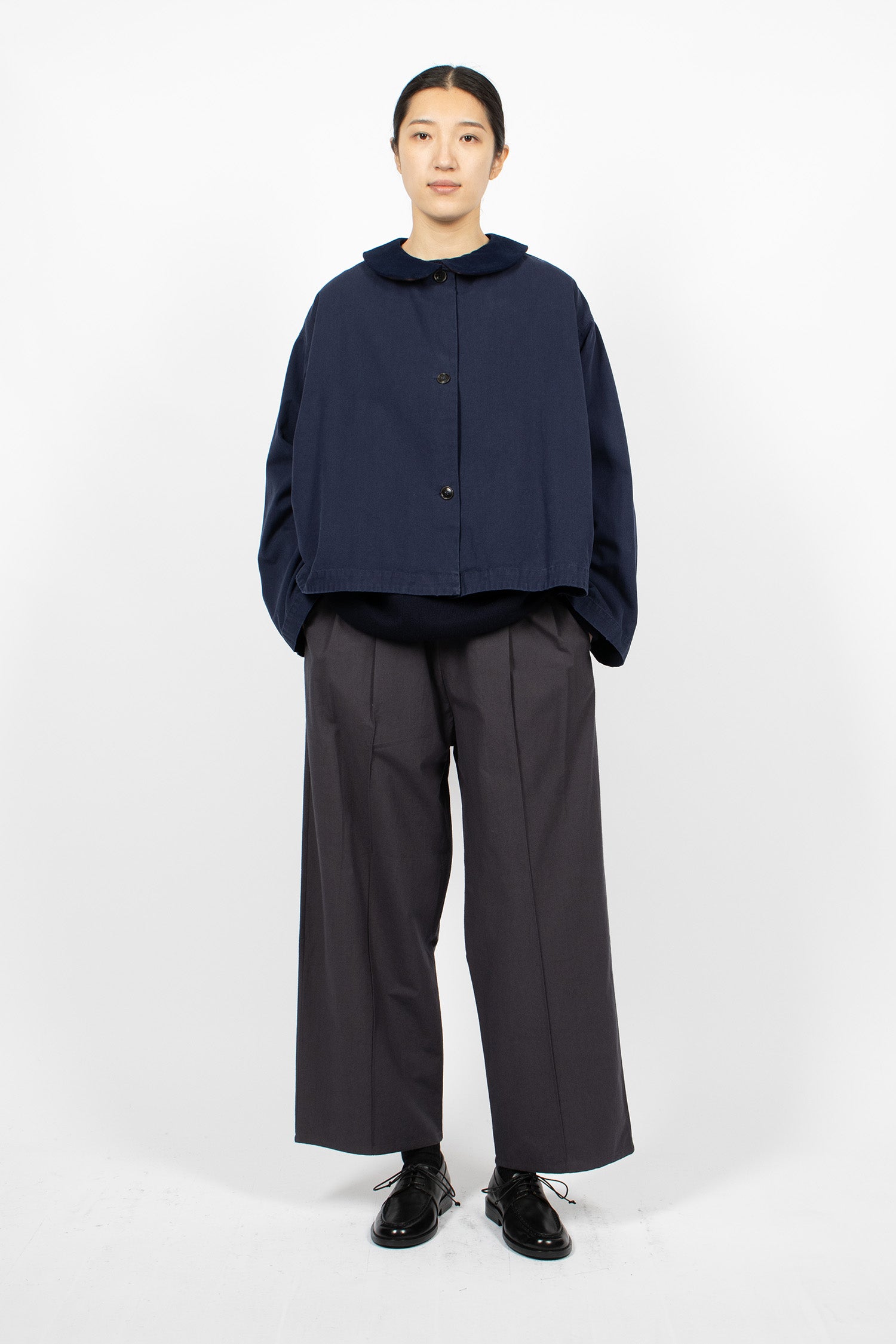 Ange Short Coat Navy