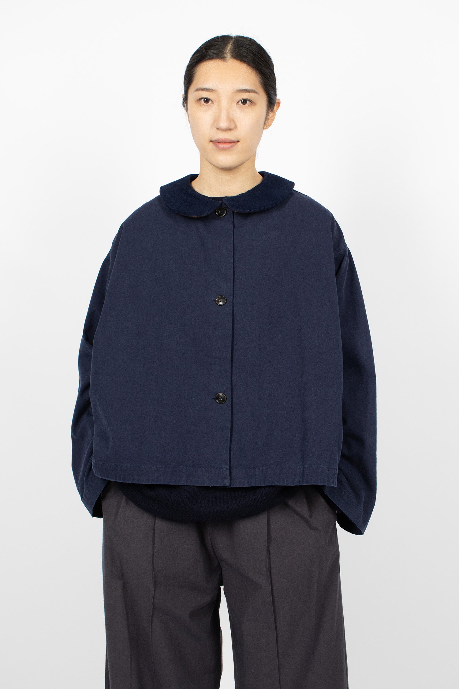 Ange Short Coat Navy