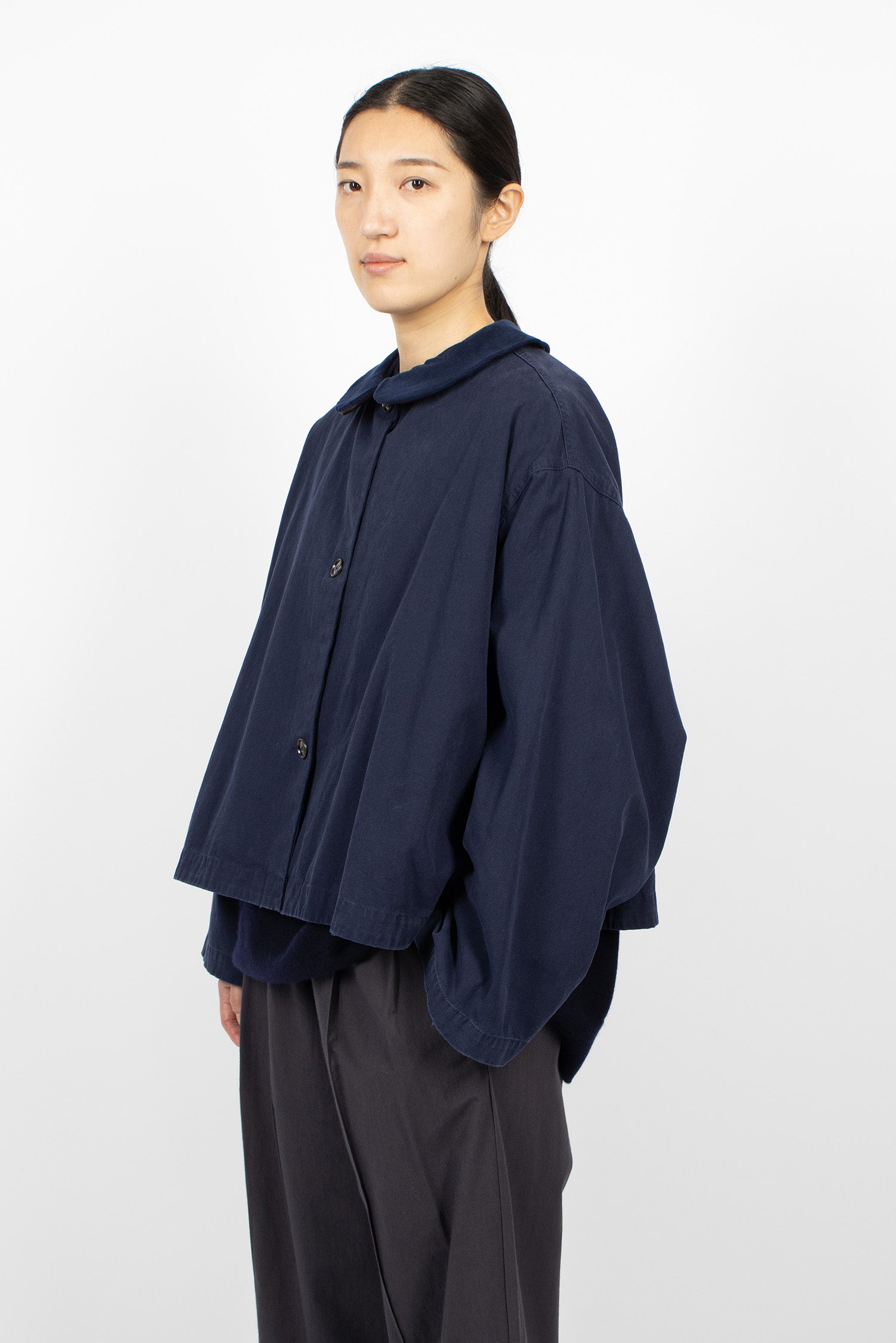 Ange Short Coat Navy